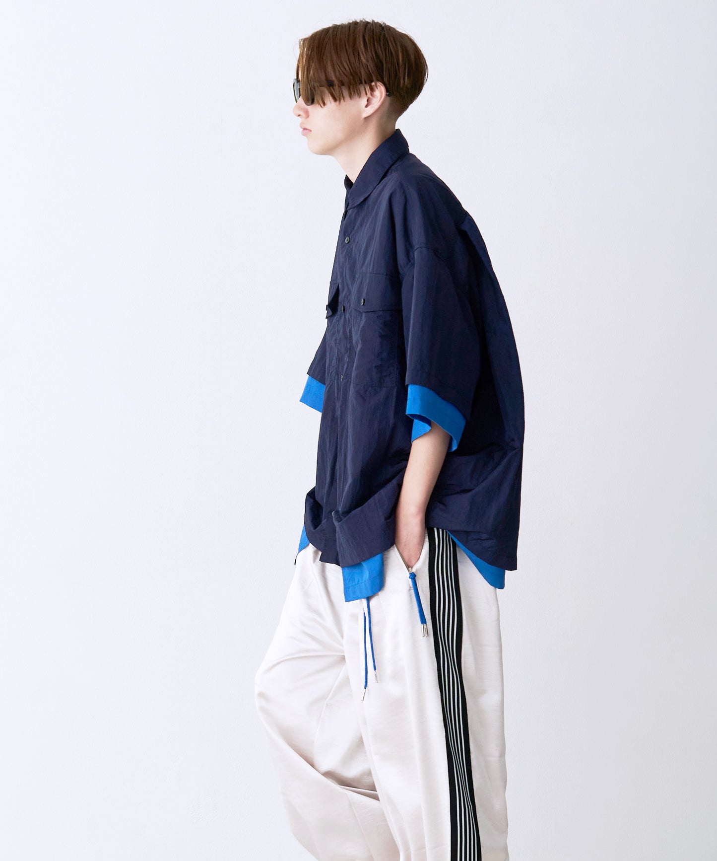 【予約商品】LAYERED H/S BOX SHIRTS
