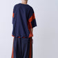 SATIN MIX BLOCK TEE