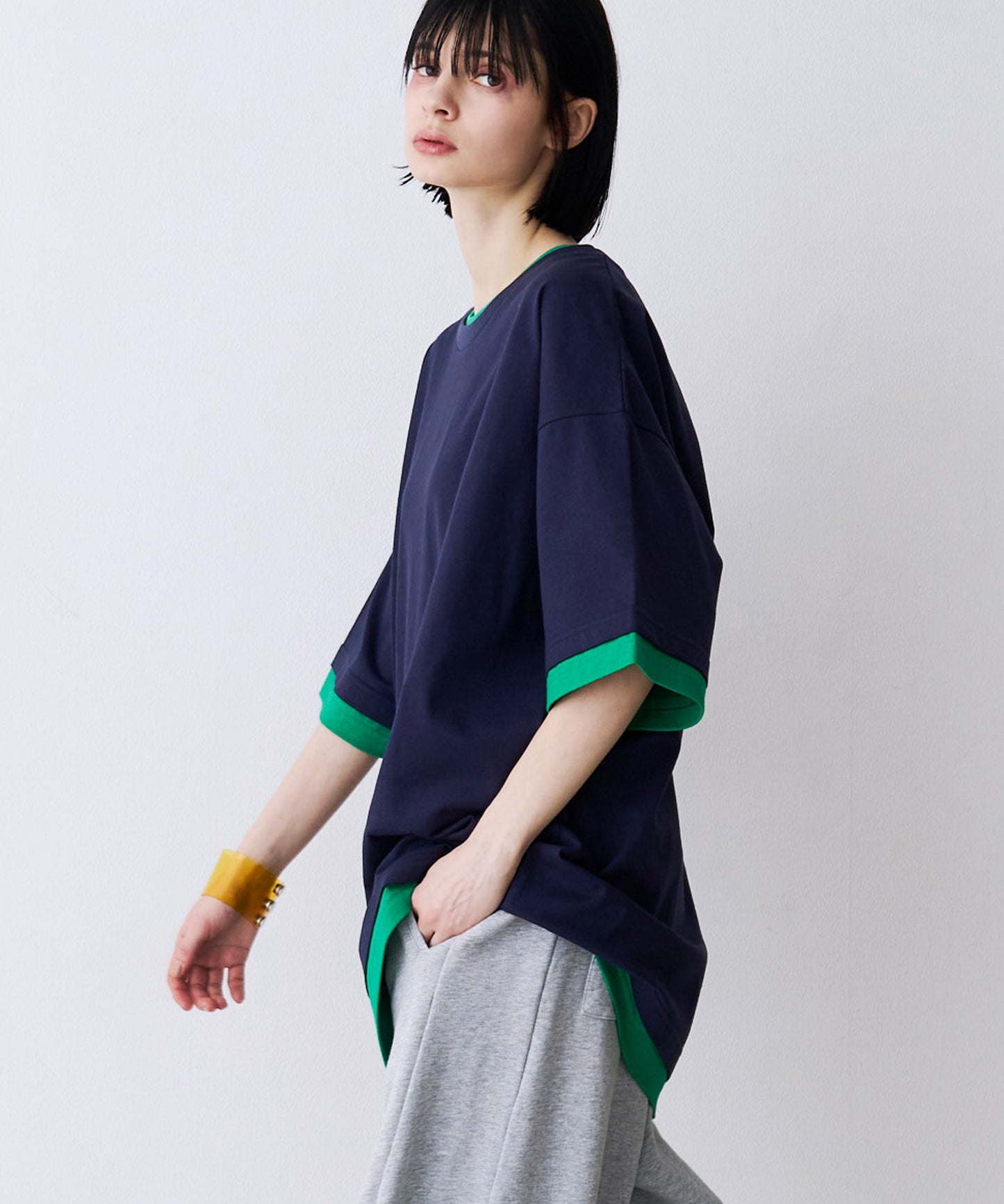 FAKE LAYERD LOGO TEE