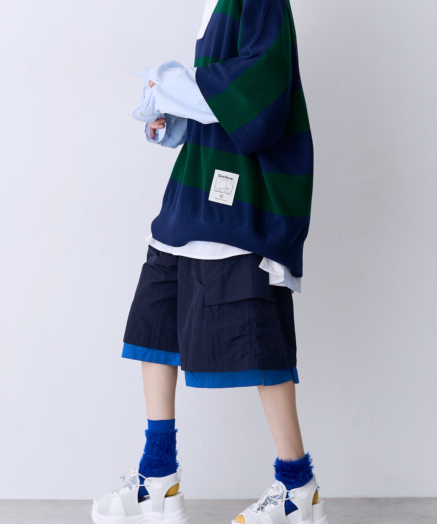 【一部予約】LAYERD WIDE SHORTPANTS