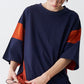 SATIN MIX BLOCK TEE