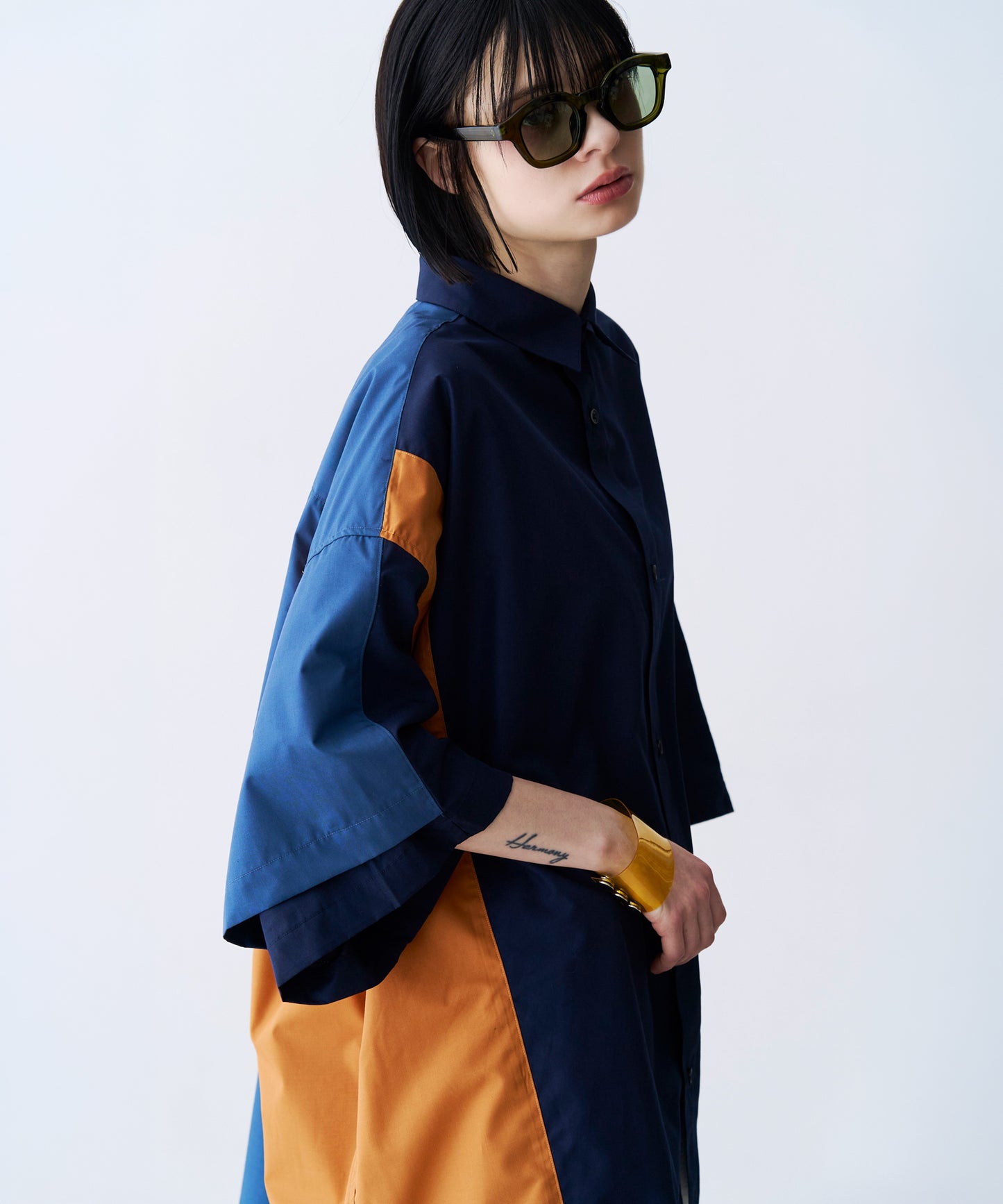 【一部予約】FAKE BLOCKING H/S SHIRTS