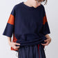SATIN MIX BLOCK TEE