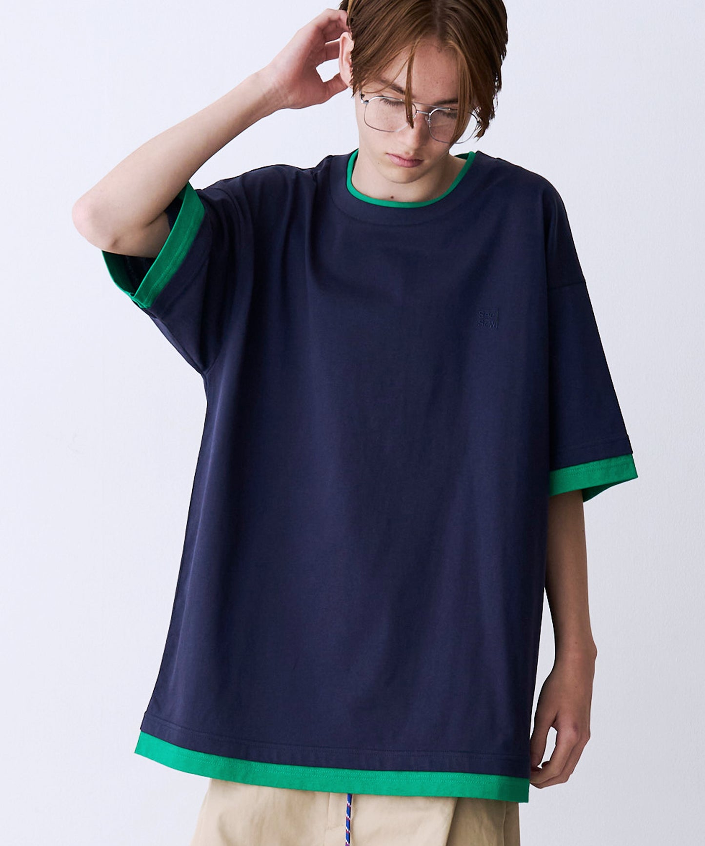 FAKE LAYERD LOGO TEE