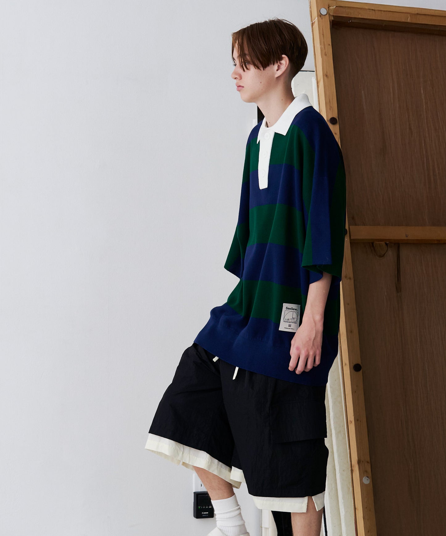 OVER RUGGER KNIT POLO