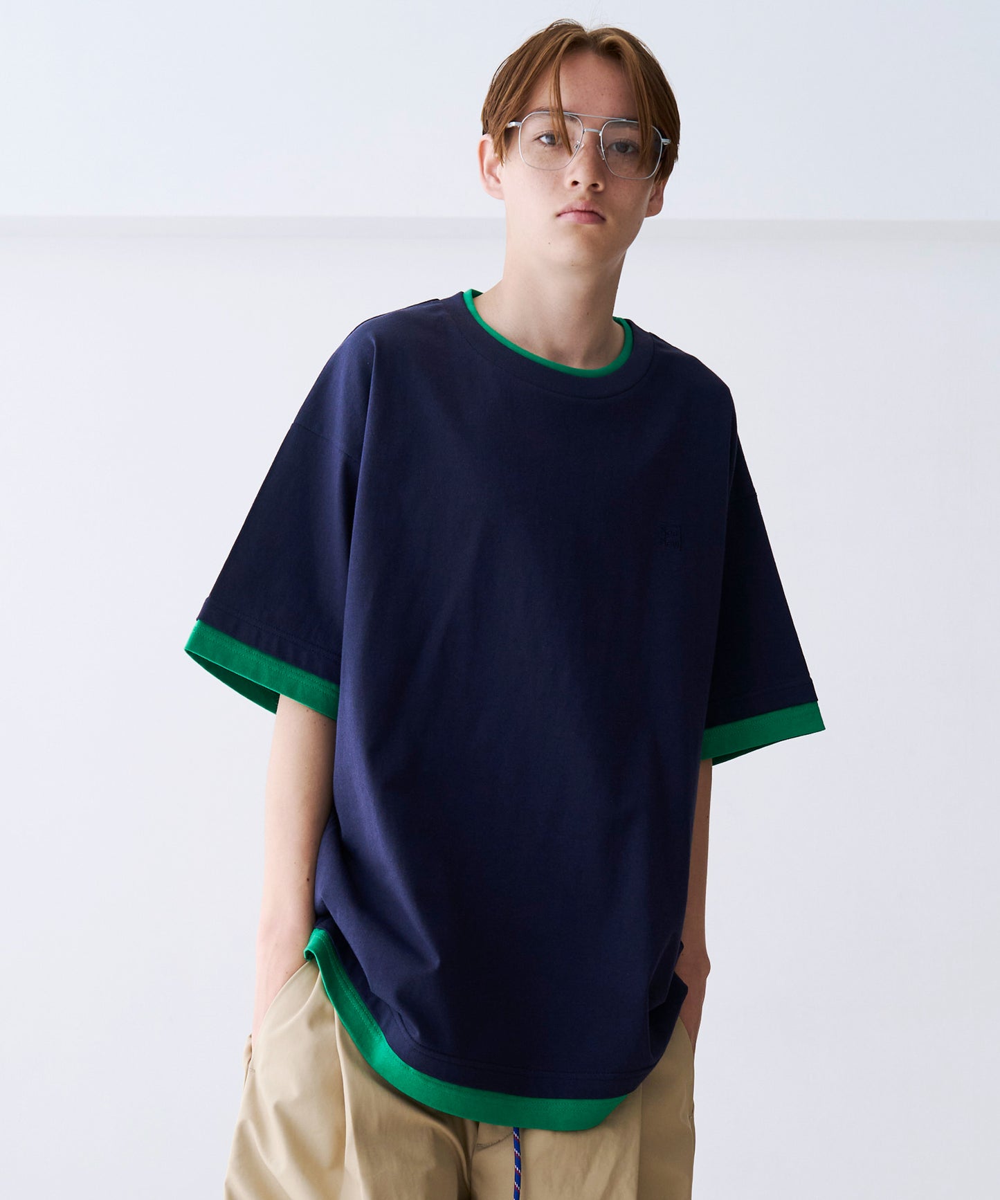 FAKE LAYERD LOGO TEE