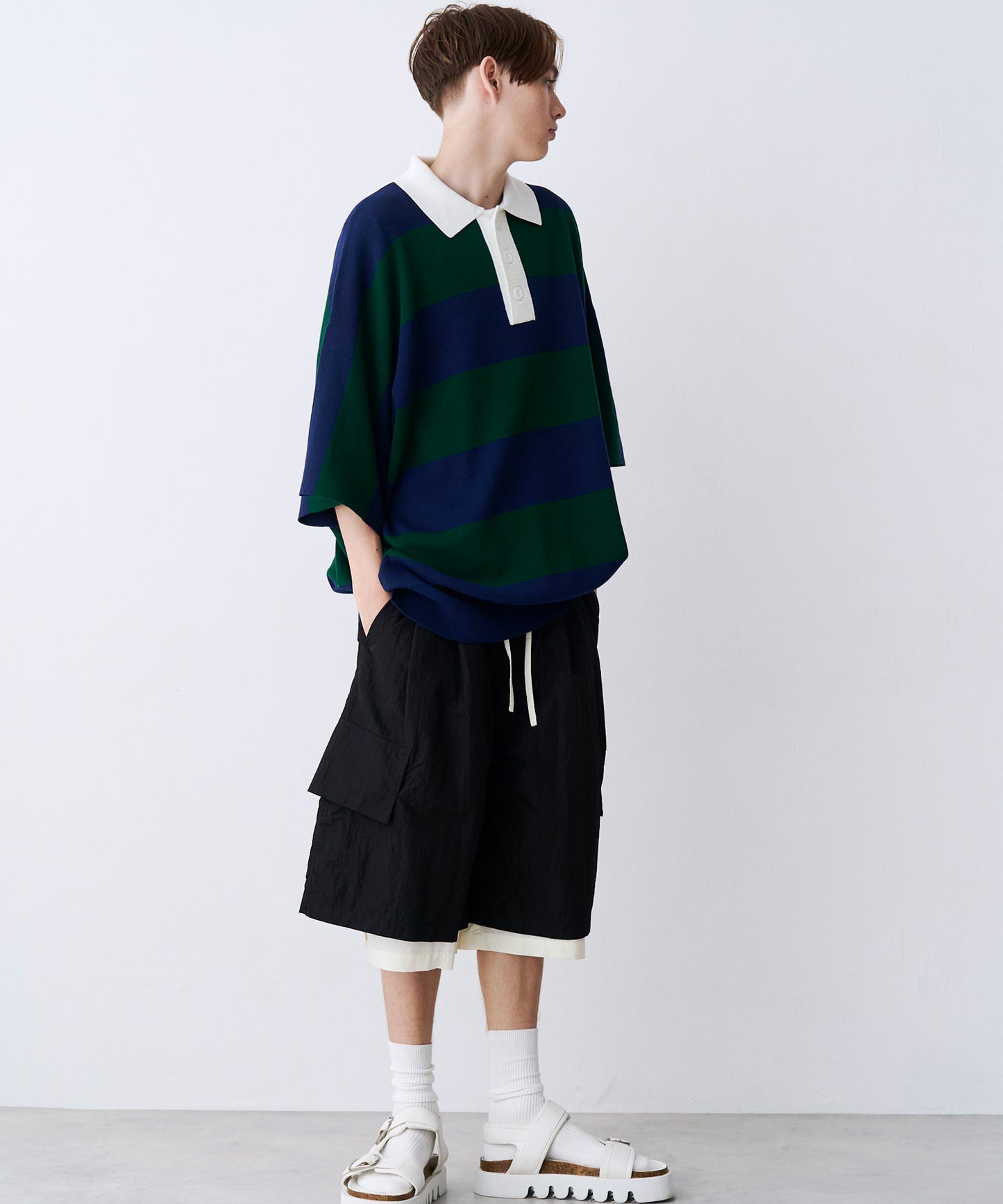 OVER RUGGER KNIT POLO