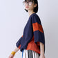 SATIN MIX BLOCK TEE