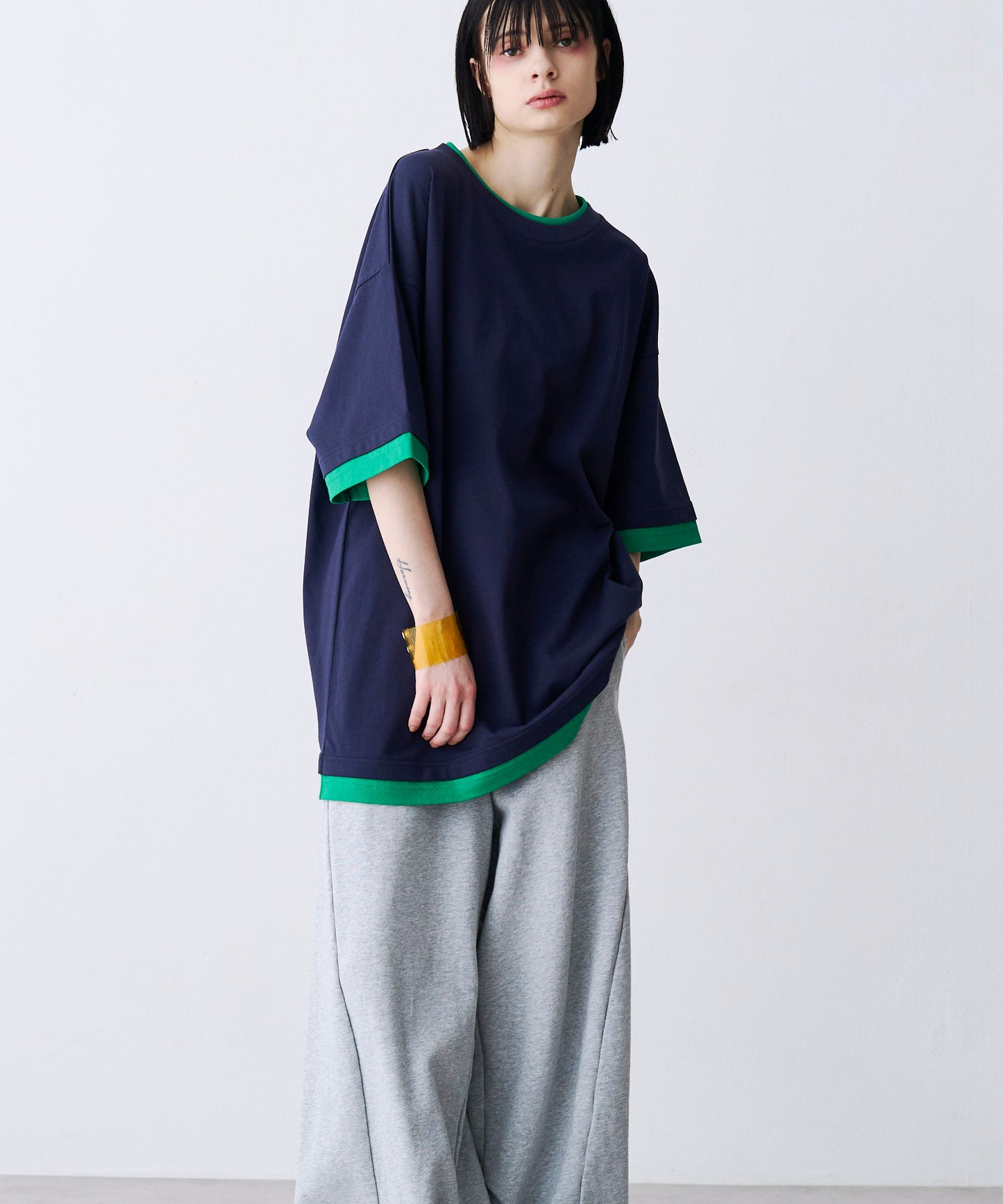 FAKE LAYERD LOGO TEE