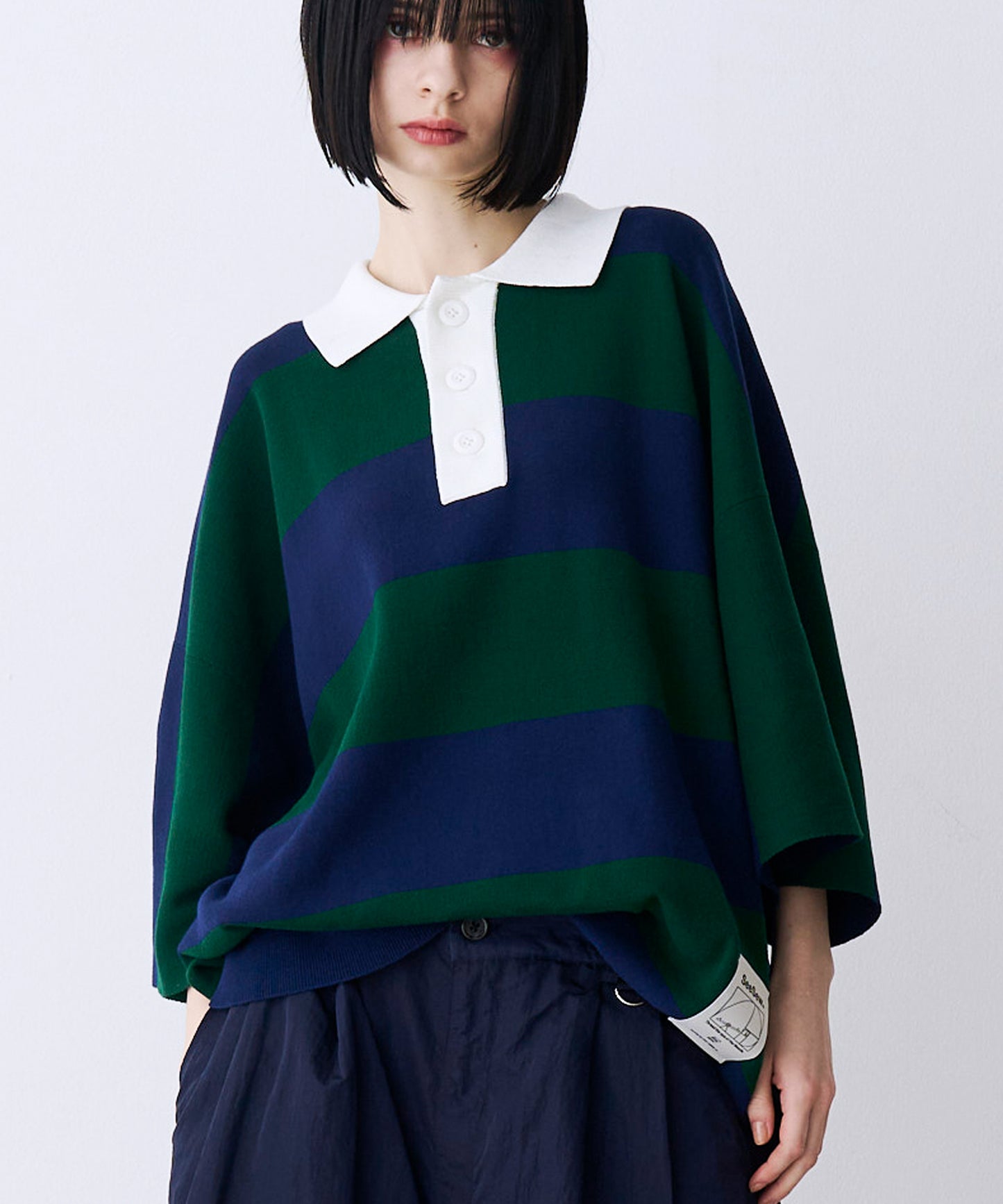OVER RUGGER KNIT POLO