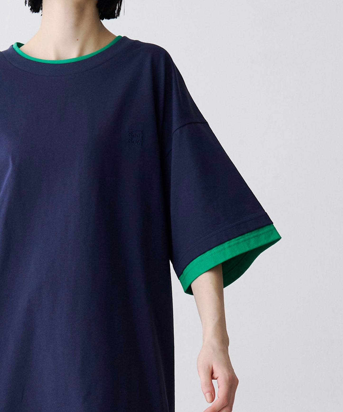 FAKE LAYERD LOGO TEE