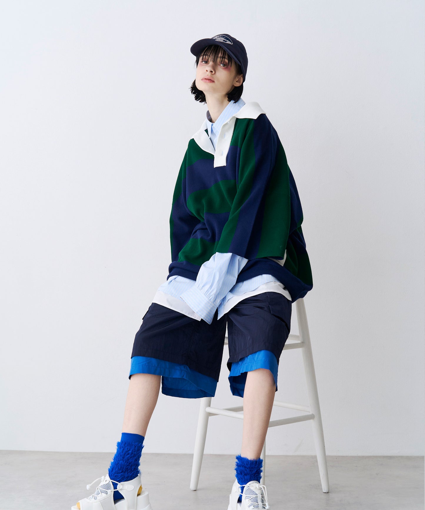 OVER RUGGER KNIT POLO