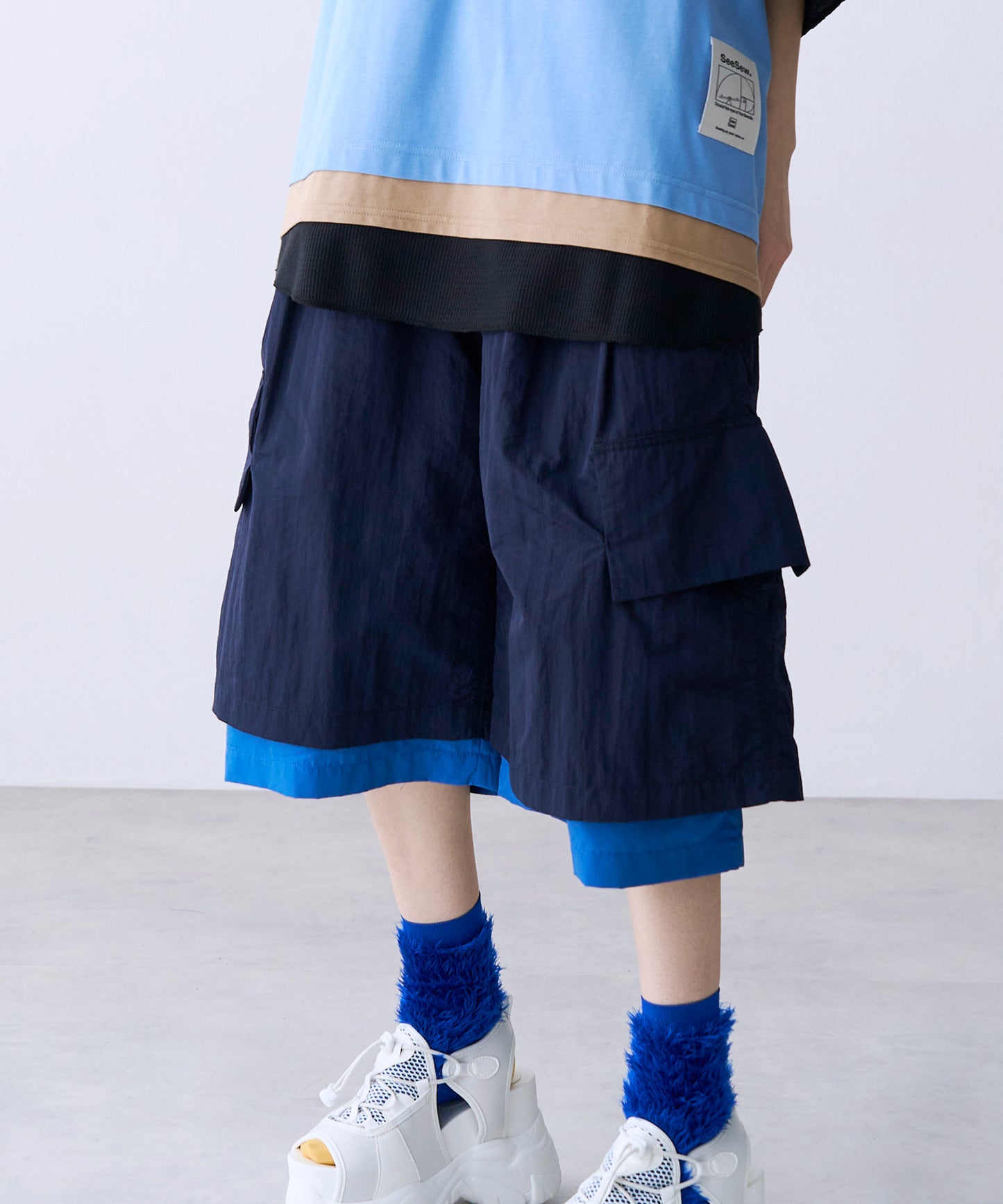 【一部予約】LAYERD WIDE SHORTPANTS