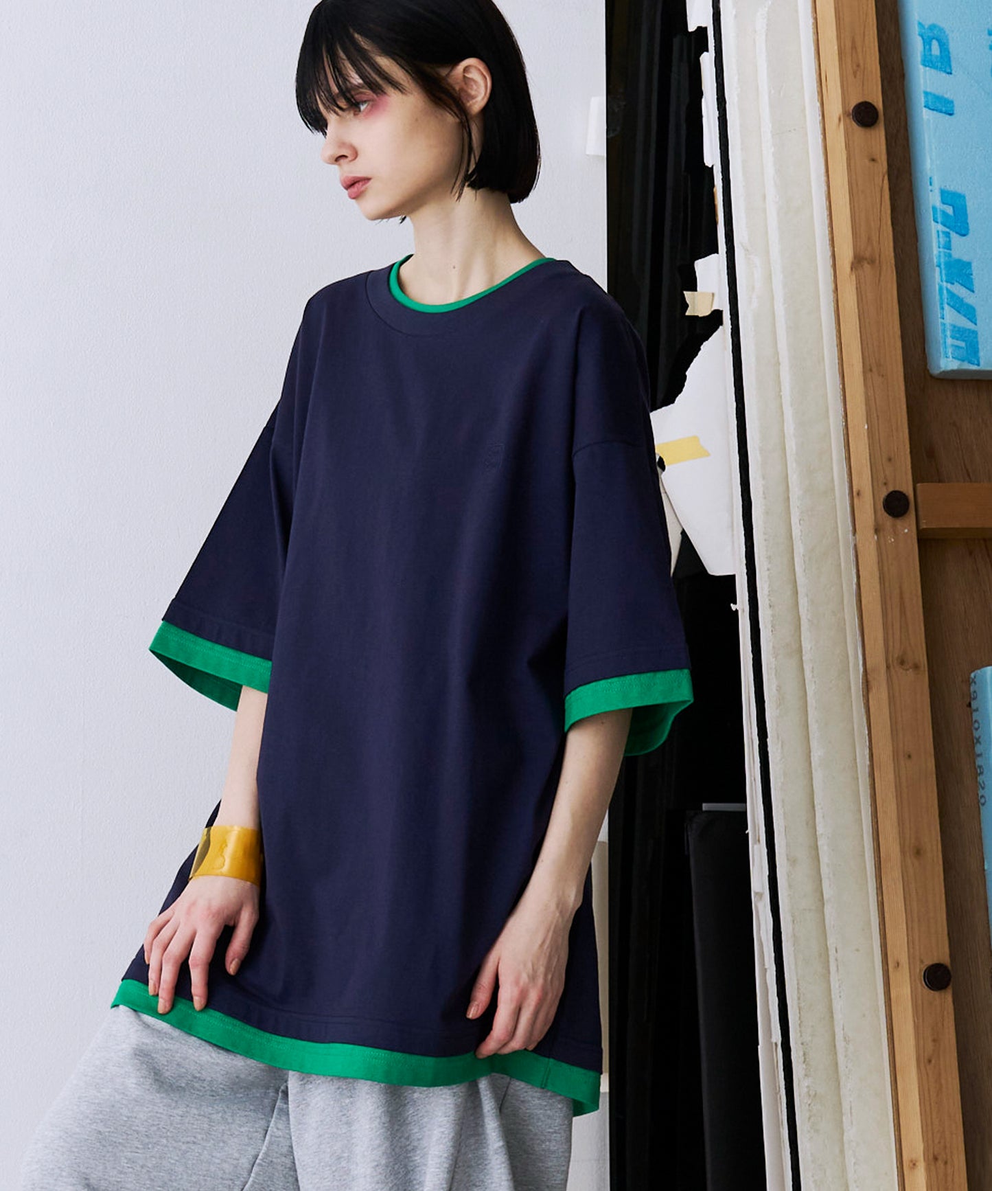 FAKE LAYERD LOGO TEE
