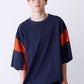 SATIN MIX BLOCK TEE