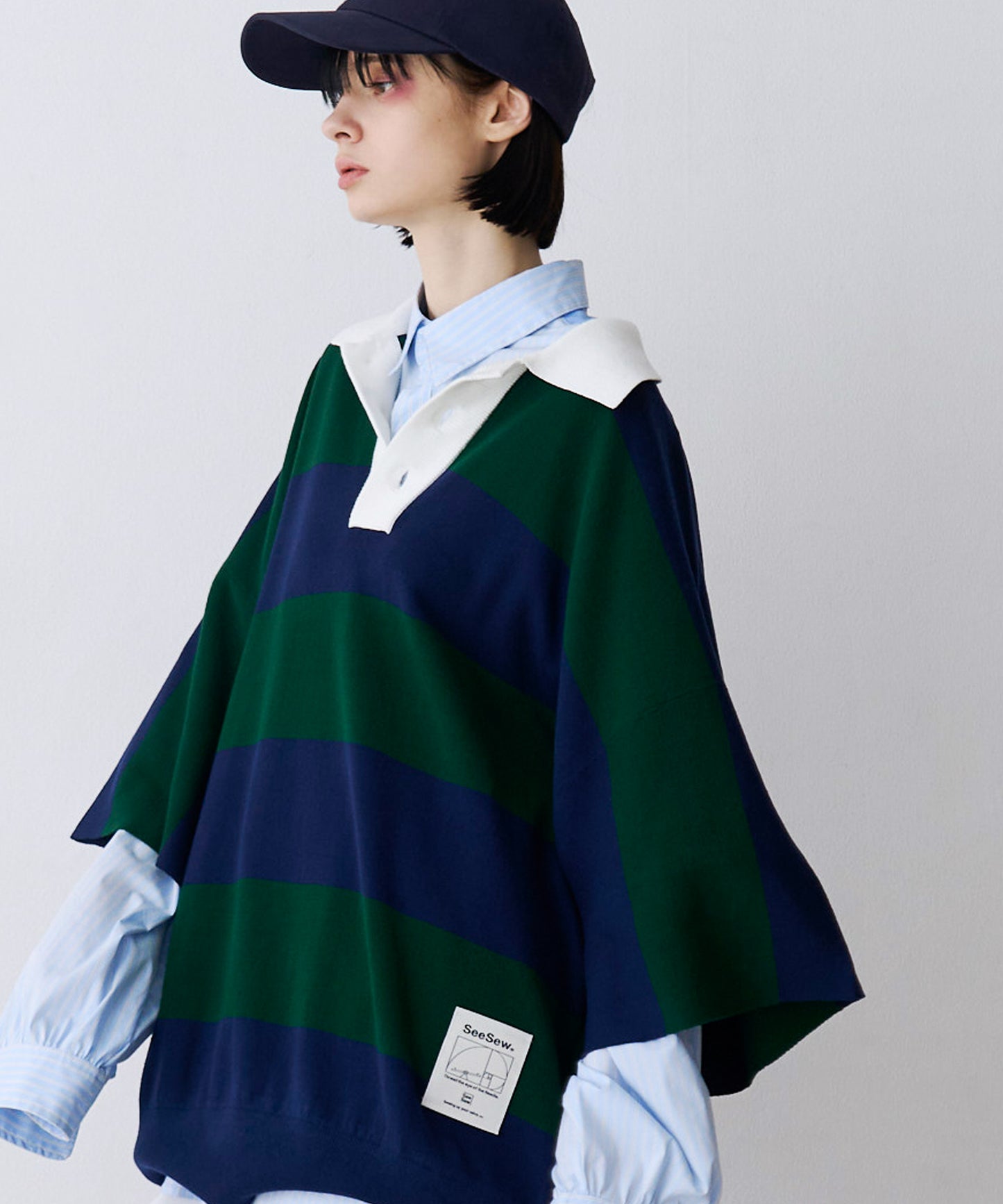 OVER RUGGER KNIT POLO