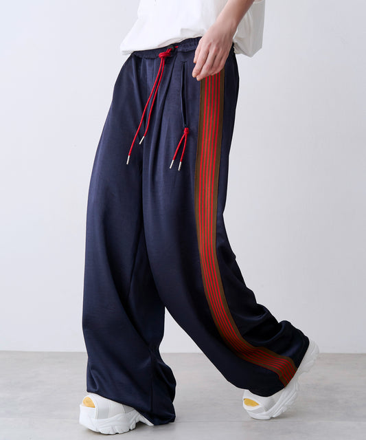 【一部予約商品】SATIN LINE PANTS