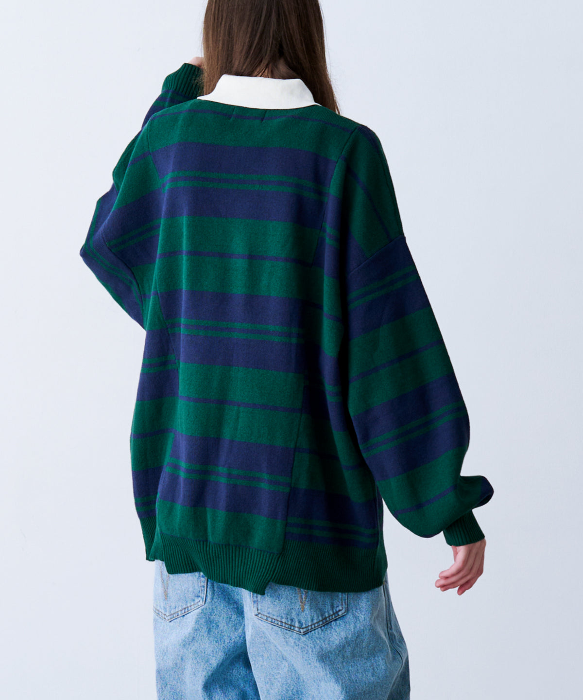 BORDER KNIT POLO