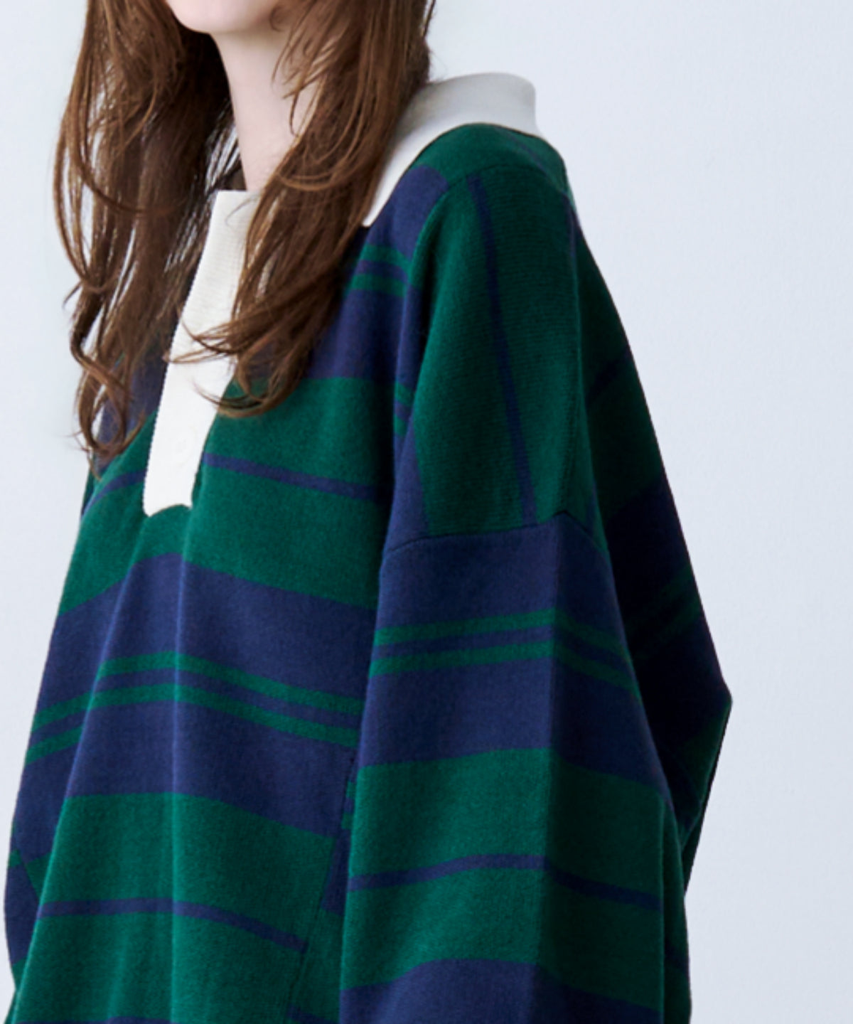 BORDER KNIT POLO