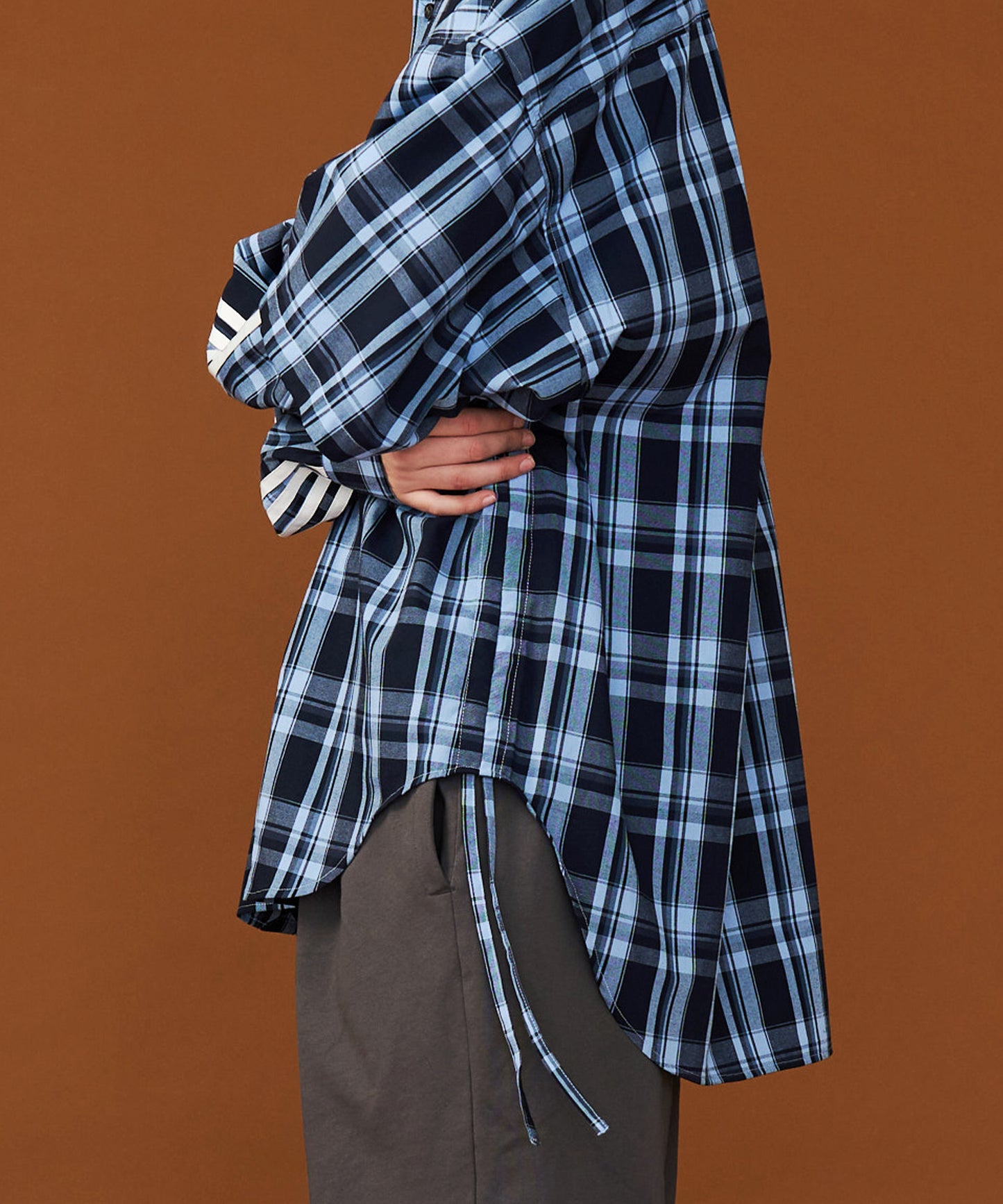 【予約商品】CHECK LINE OVER SHIRTS  with BADGE