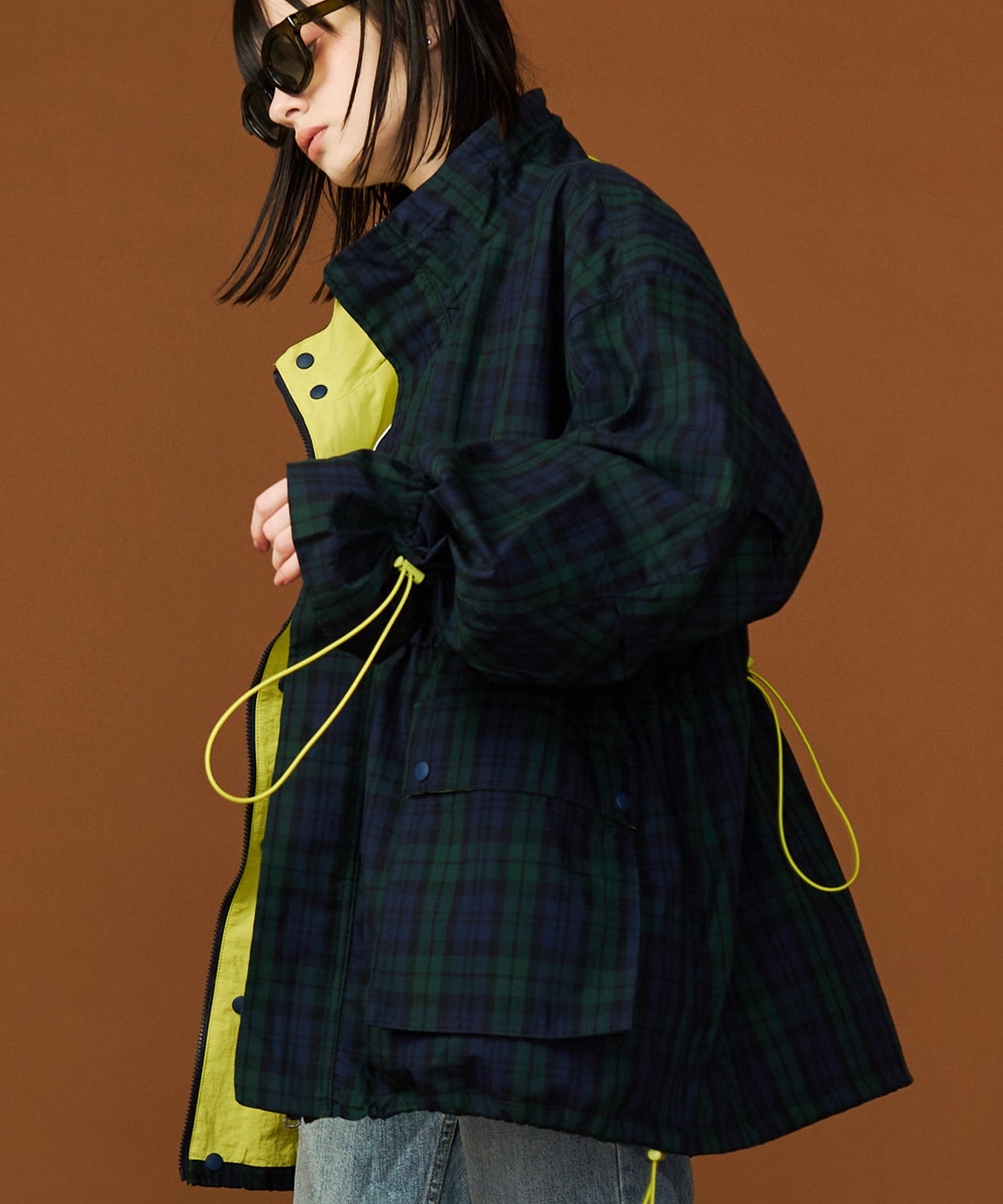 CORD DESIGN CHECK BLOUSON – seesew