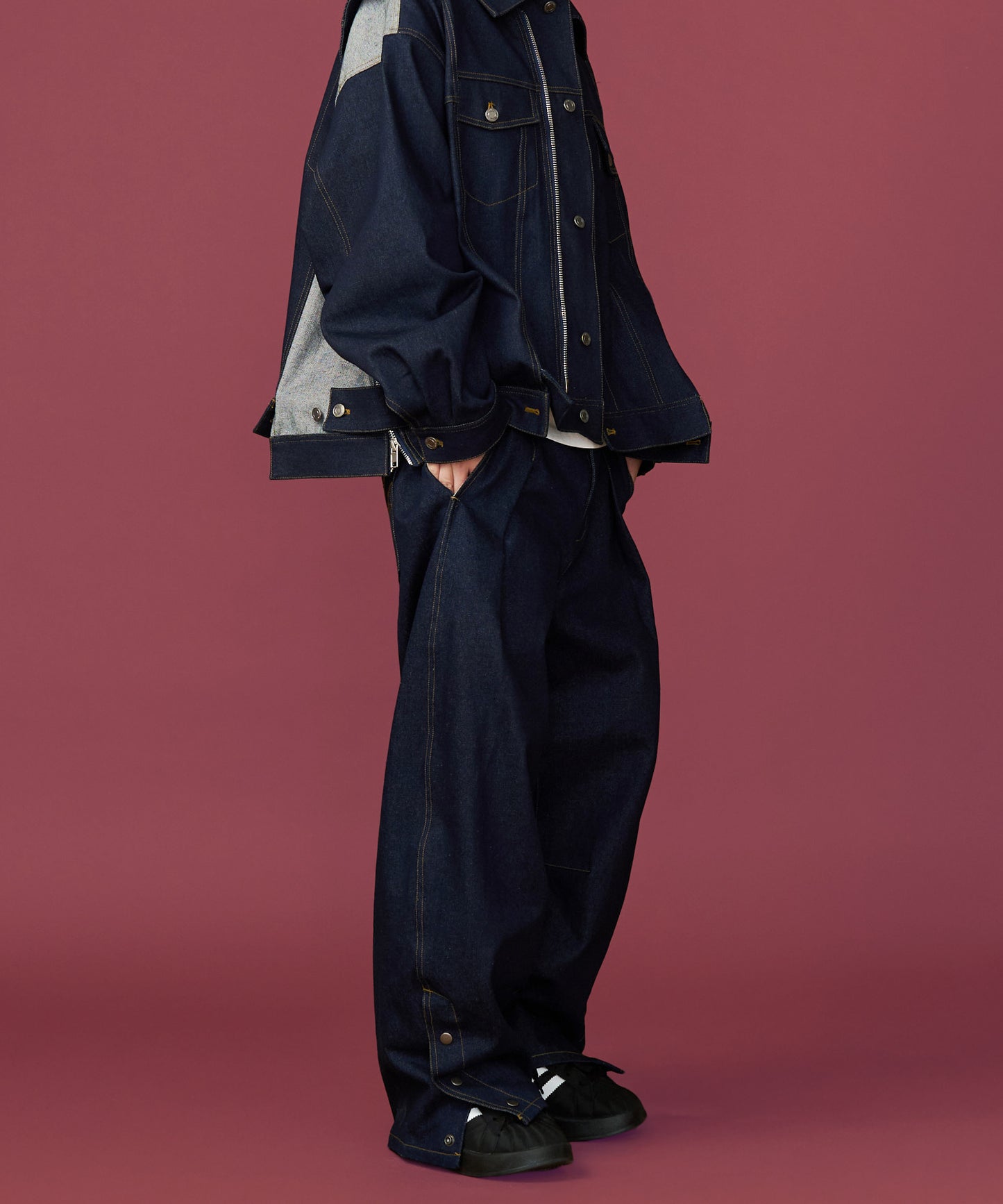 【予約商品】DENIM CURVE PANTS