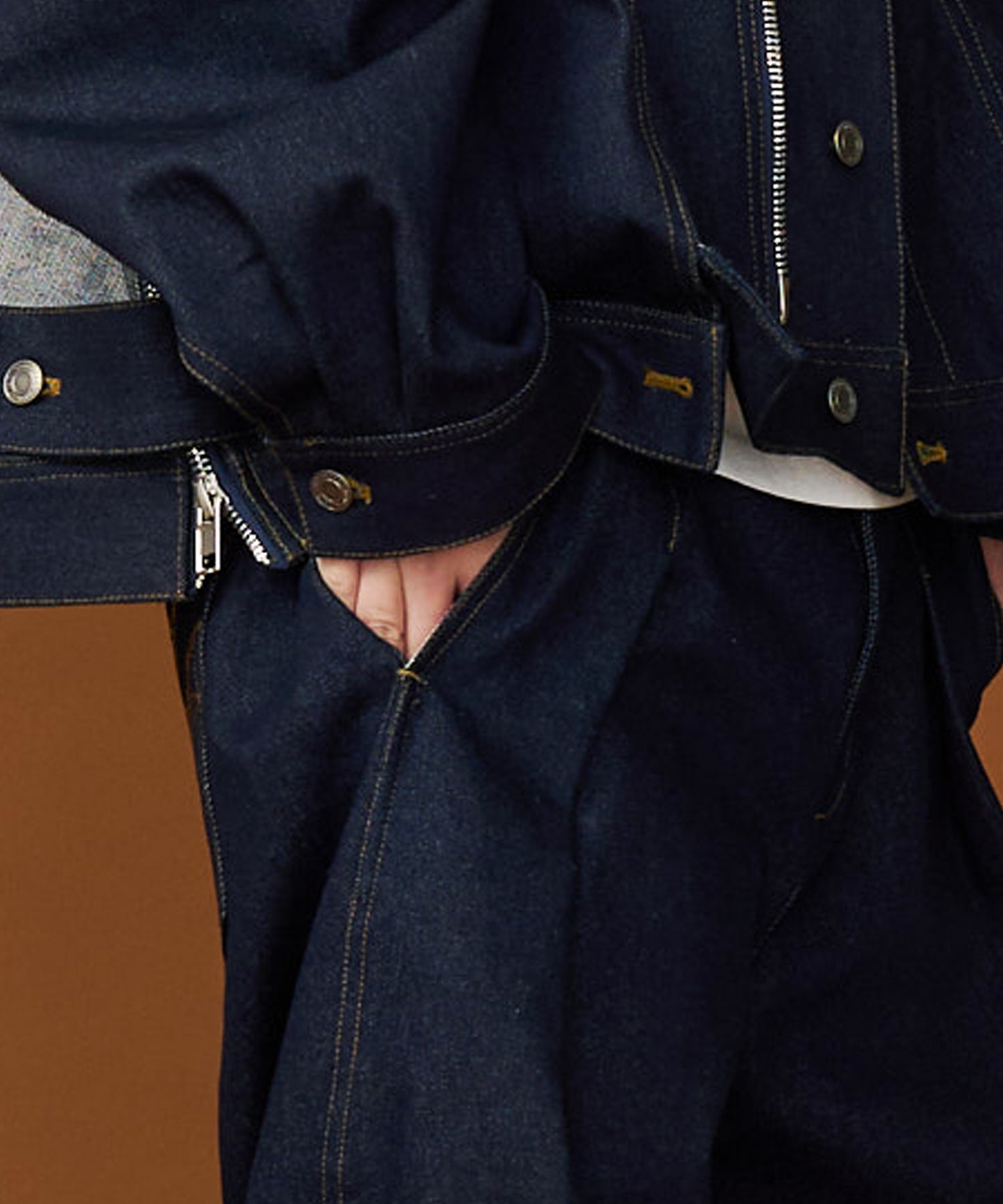 DENIM CURVE PANTS – seesew