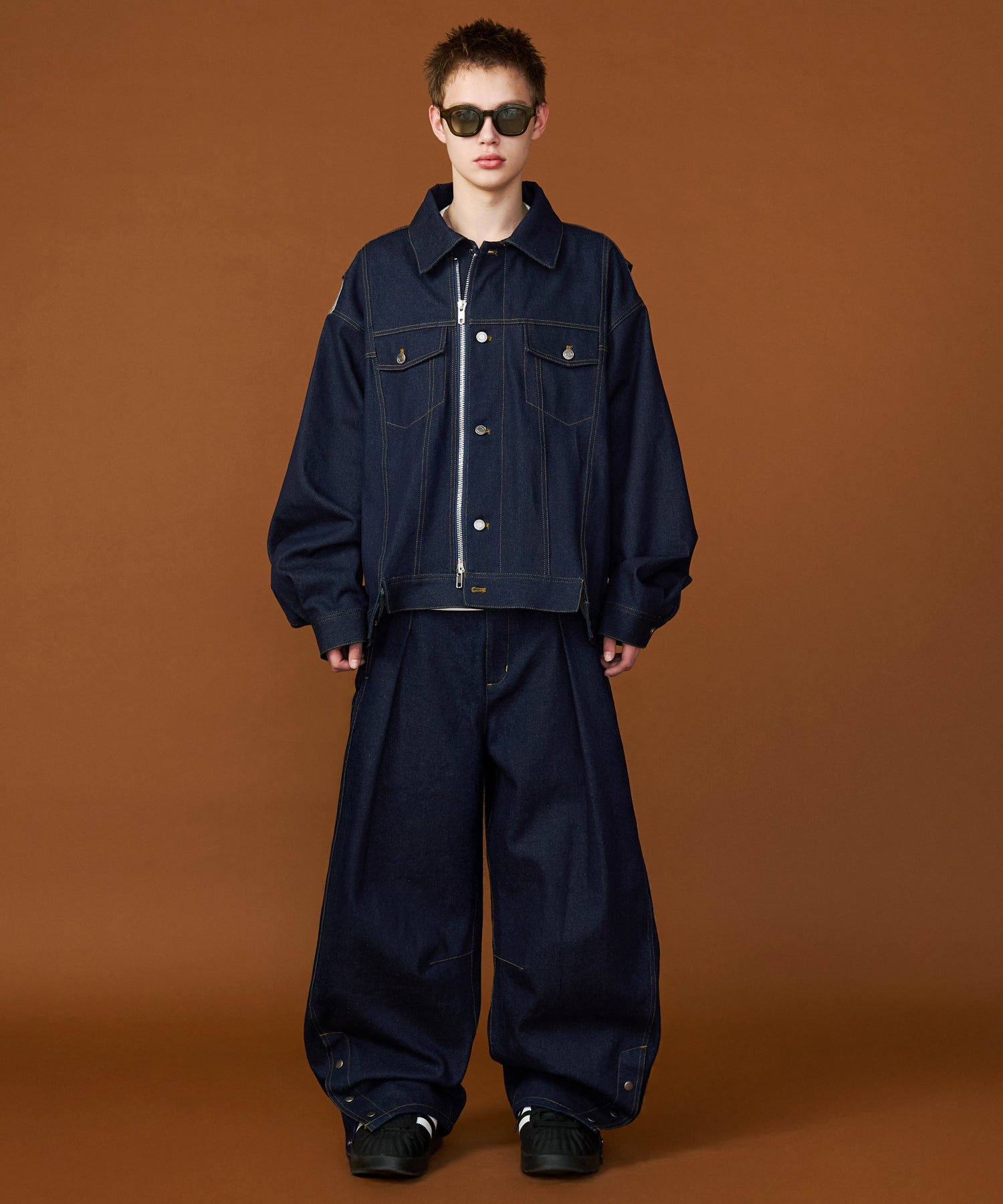 DENIM CURVE PANTS – seesew