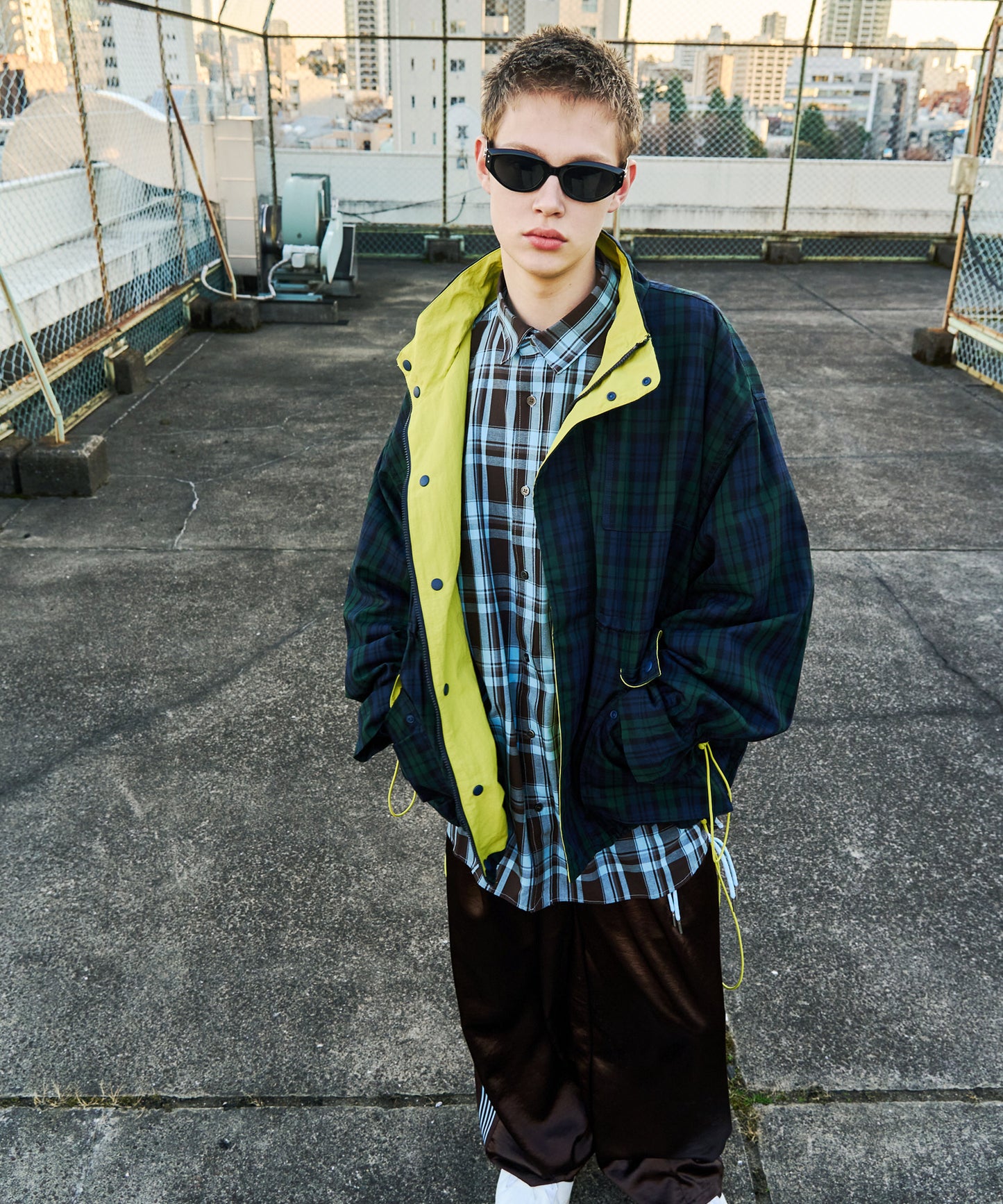 【予約商品】CORD DESIGN CHECK BLOUSON