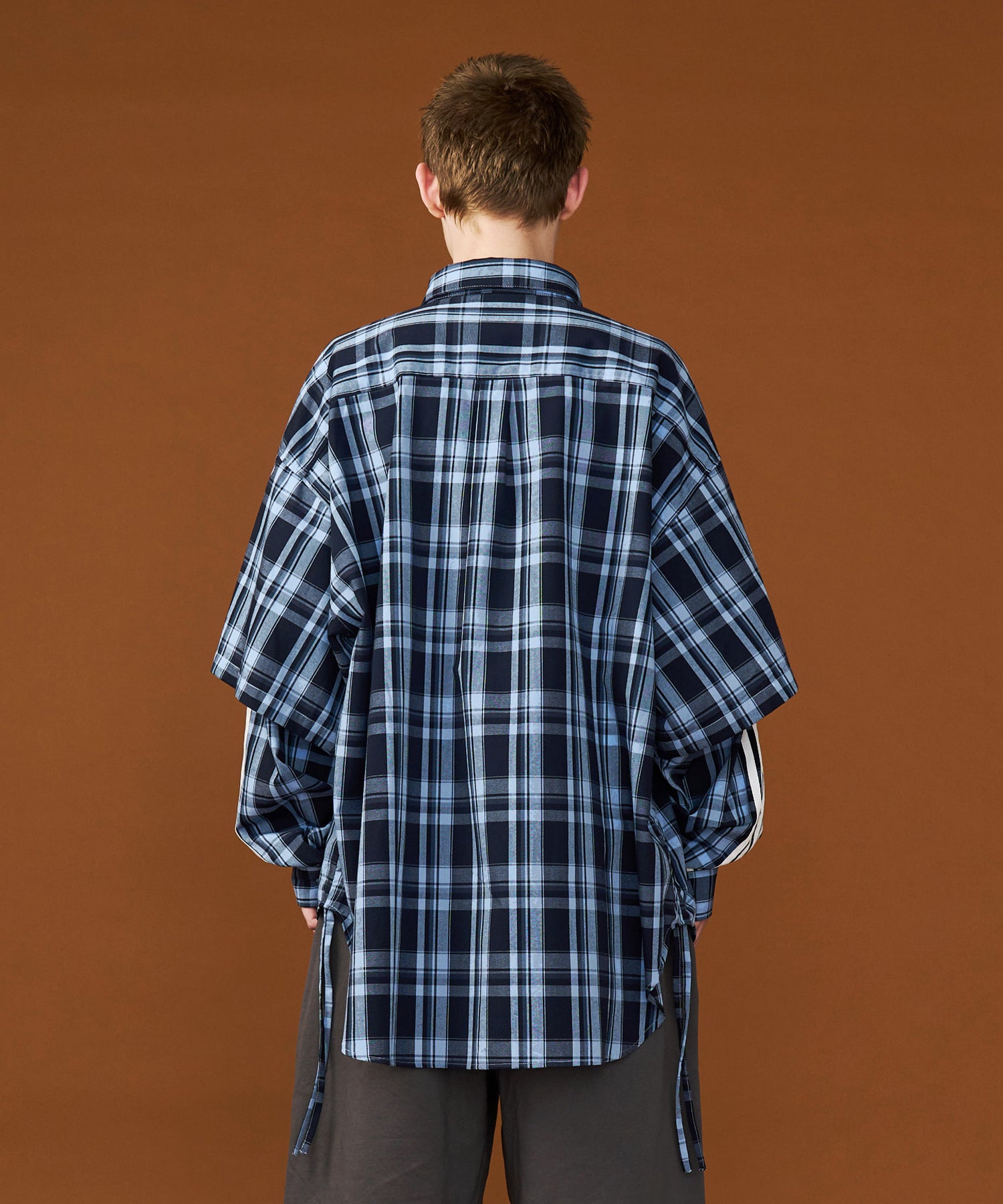 CHECK LINE OVER SHIRTS with BADGE – seesew