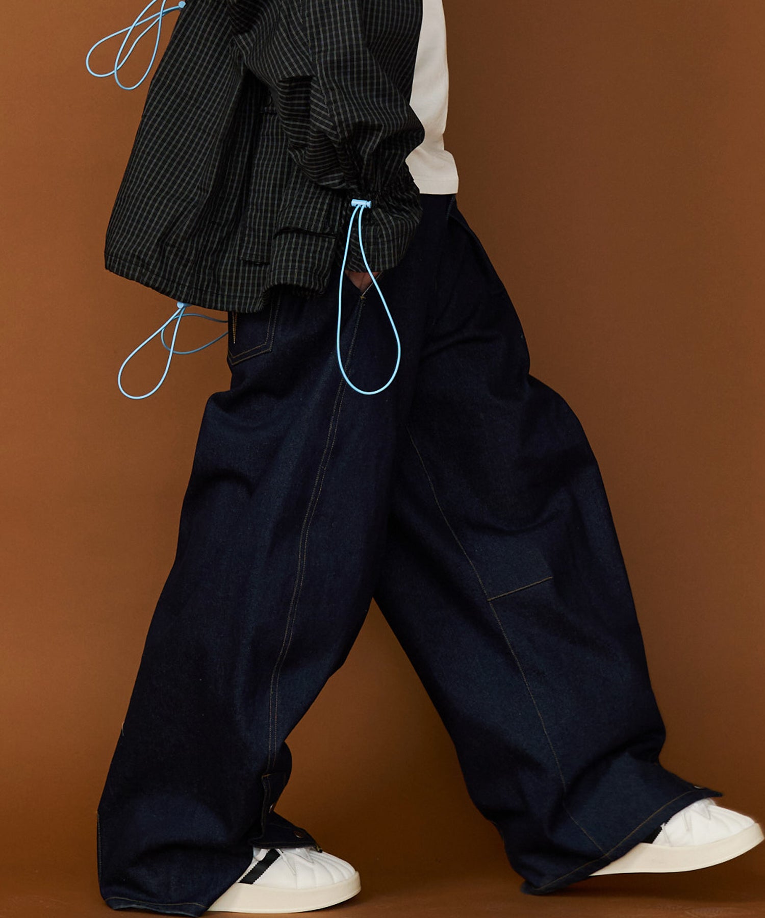 DENIM CURVE PANTS – seesew