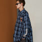 【予約商品】CHECK LINE OVER SHIRTS  with BADGE