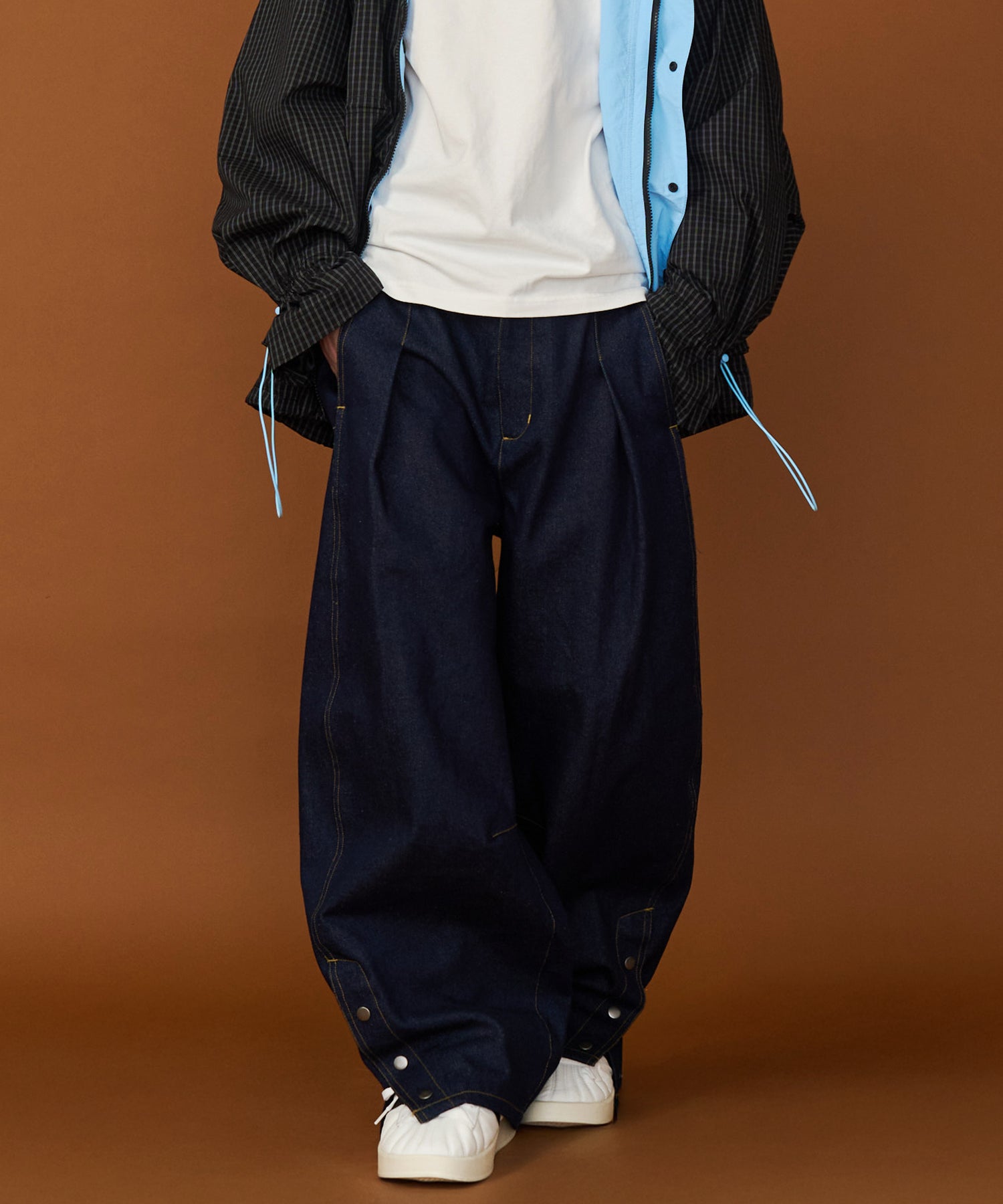 DENIM CURVE PANTS – seesew