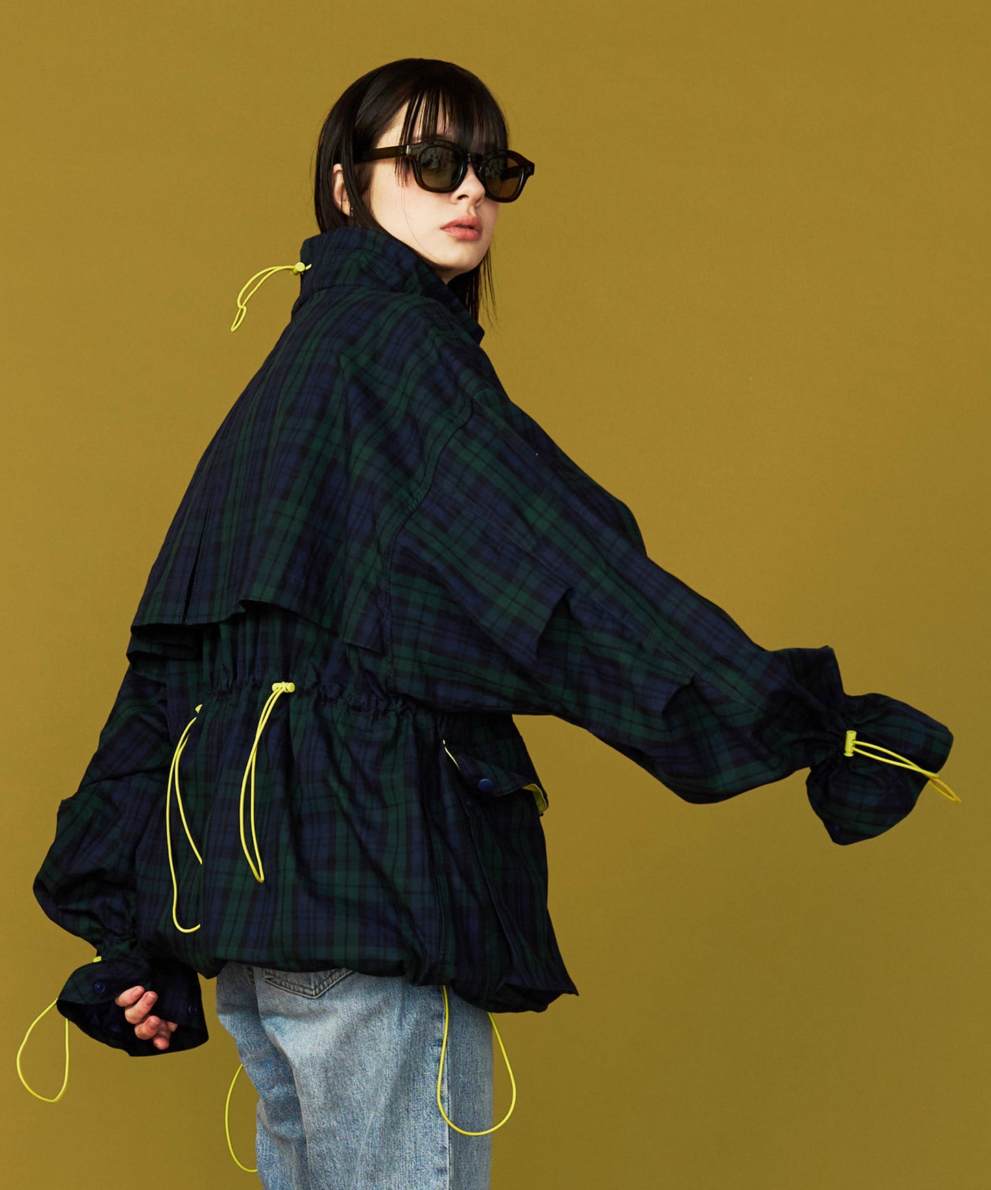 【予約商品】CORD DESIGN CHECK BLOUSON