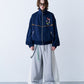 STRIPE MARKED BLOUSON with BADGE