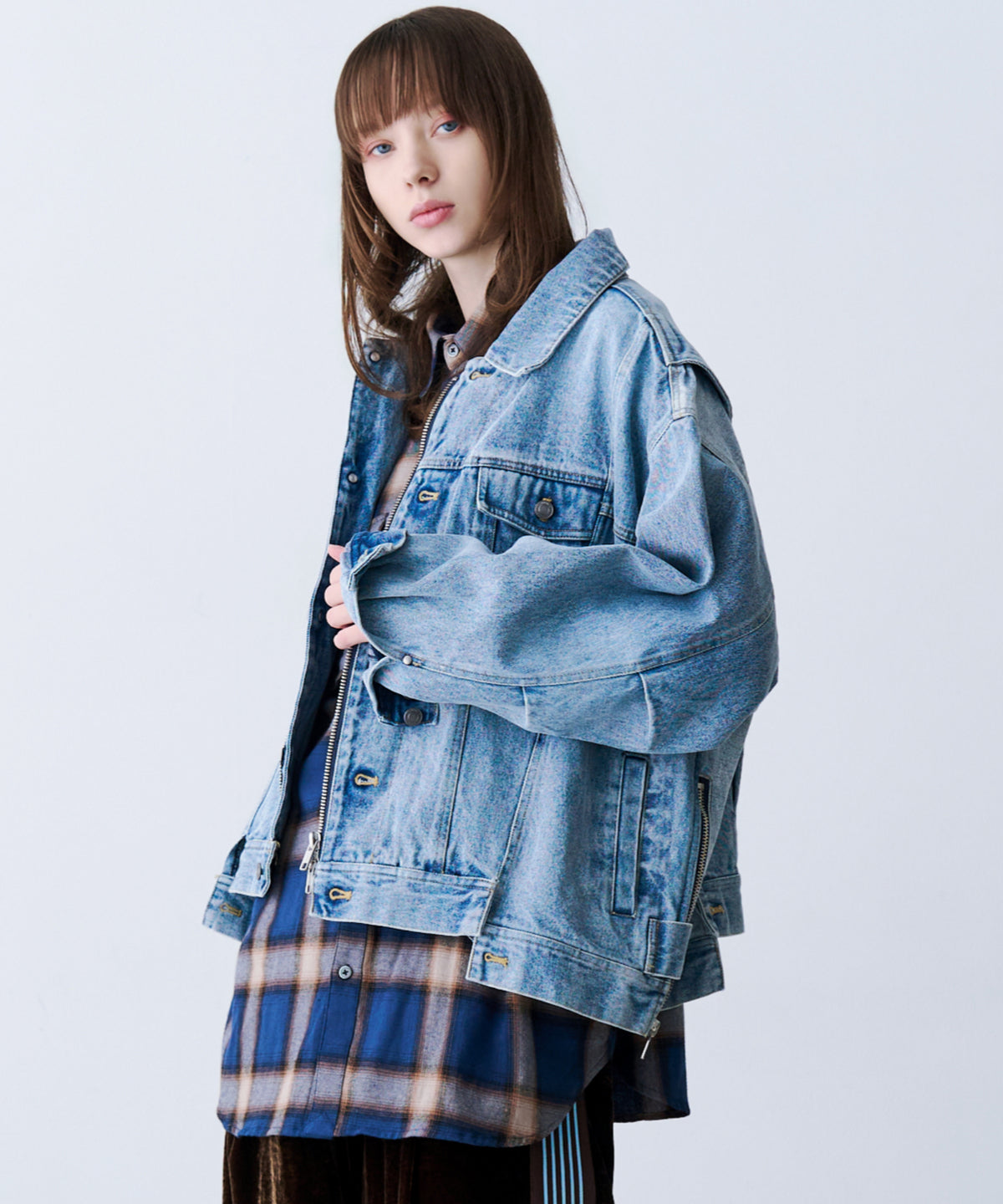 CHECK MULTI POCKET SHIRT