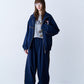 STRIPE MARKED BLOUSON with BADGE
