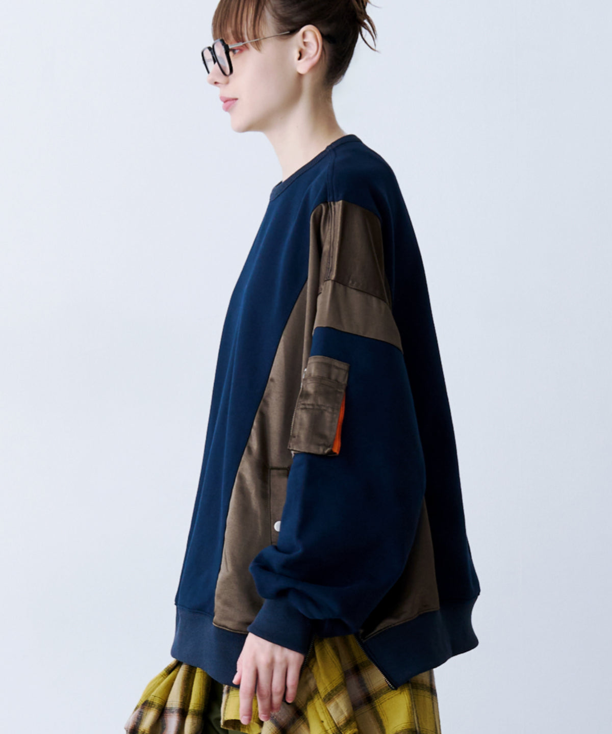 SATIN MIX MA-1 SWEAT