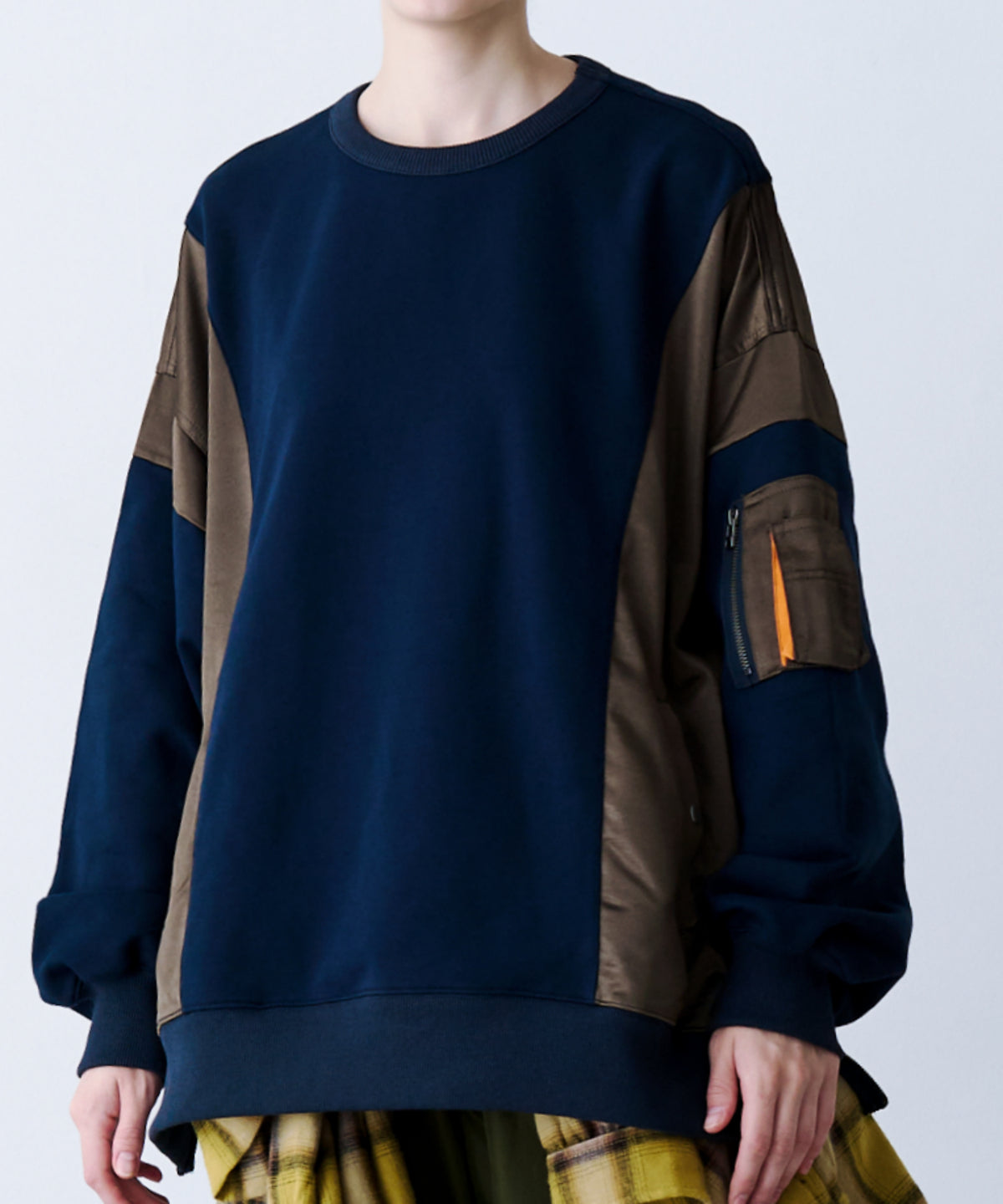 SATIN MIX MA-1 SWEAT