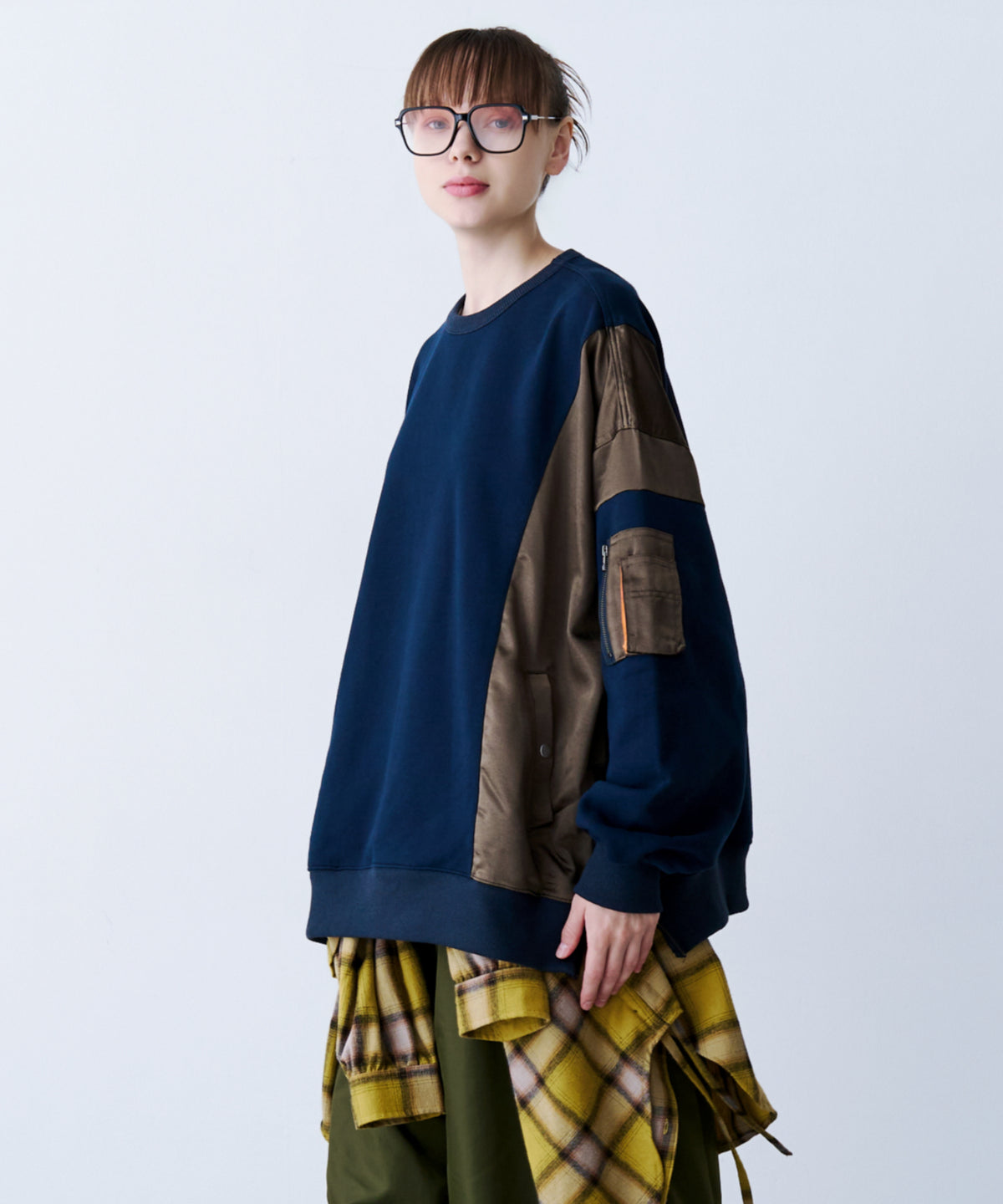 SATIN MIX MA-1 SWEAT