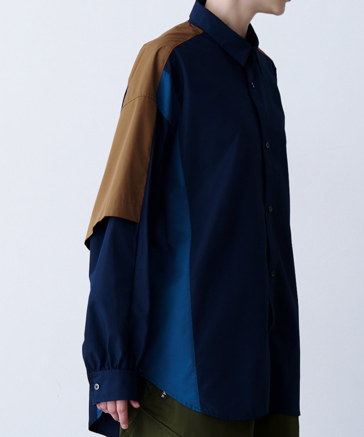 FAKE BLOCKING SHIRT