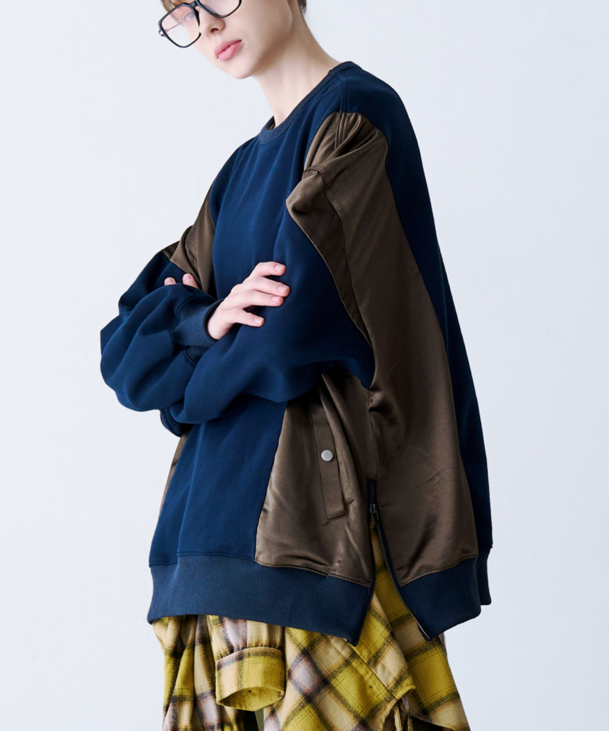 SATIN MIX MA-1 SWEAT