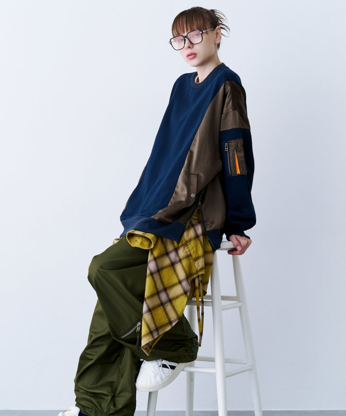 SATIN MIX MA-1 SWEAT