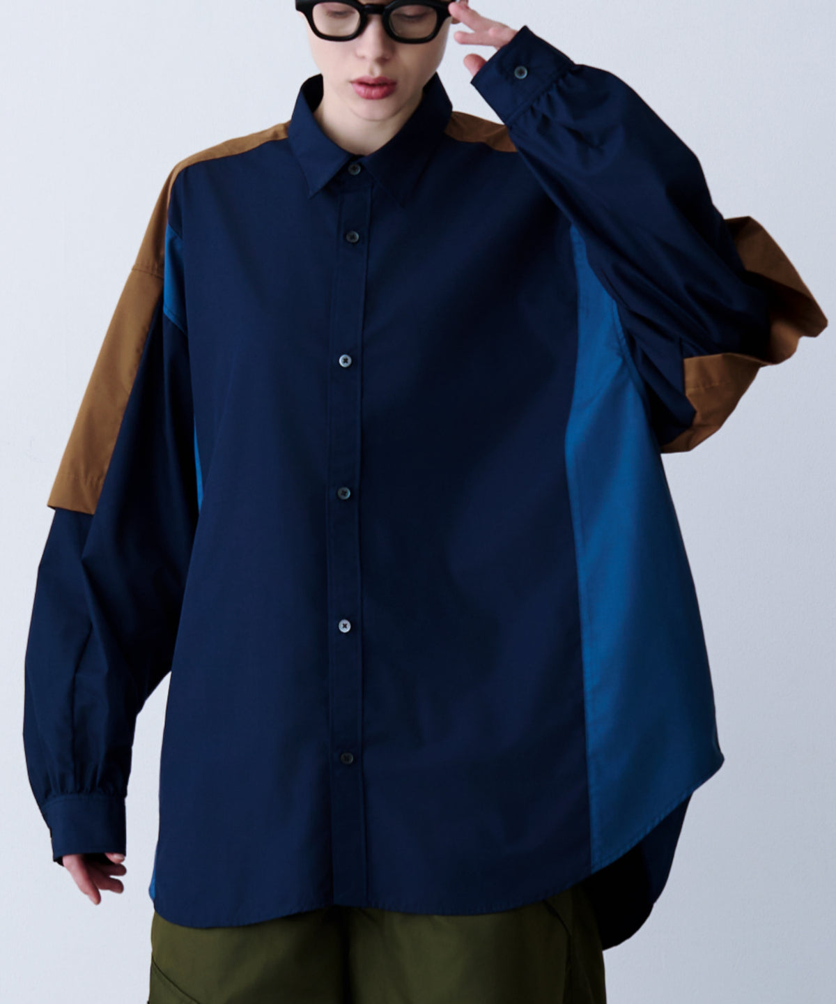 FAKE BLOCKING SHIRT