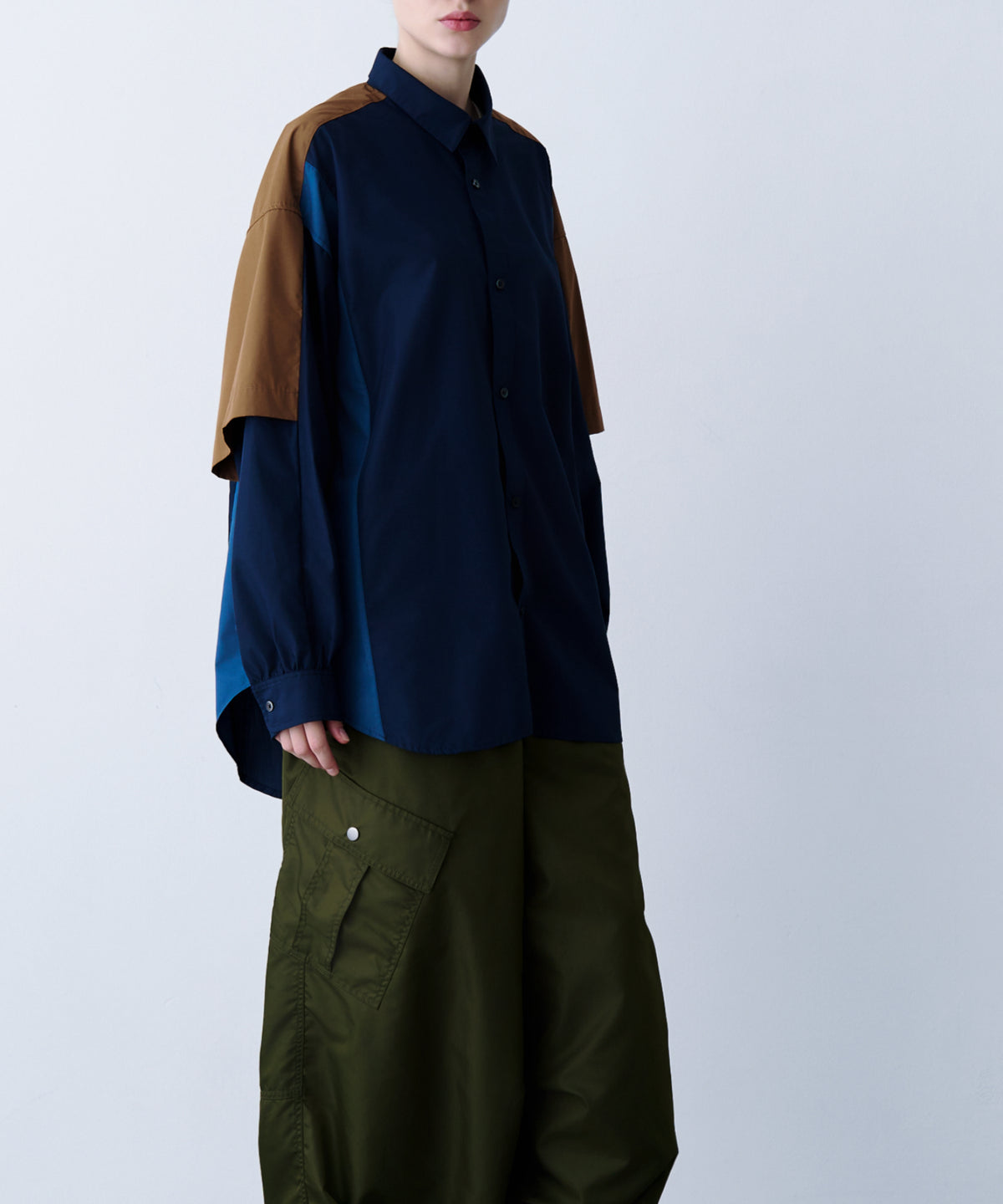 FAKE BLOCKING SHIRT