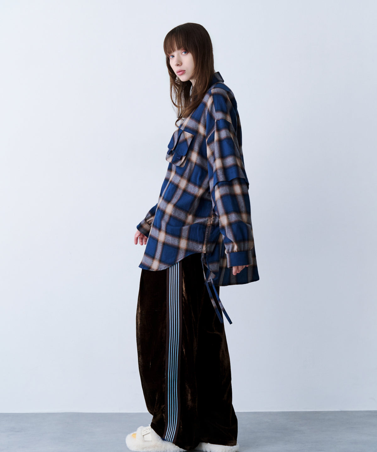 CHECK MULTI POCKET SHIRT
