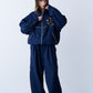 STRIPE MARKED BLOUSON with BADGE