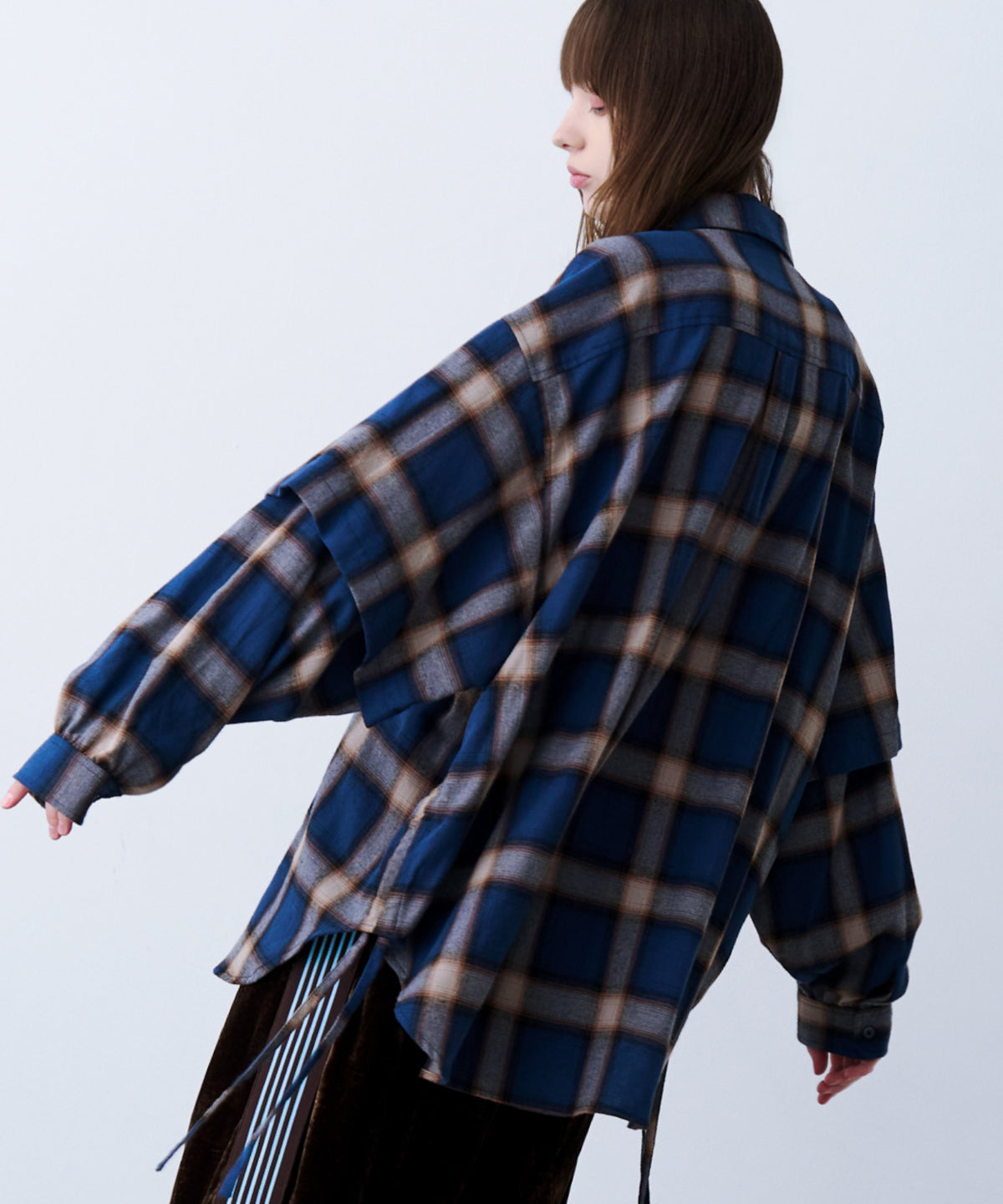 CHECK MULTI POCKET SHIRT