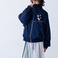STRIPE MARKED BLOUSON with BADGE