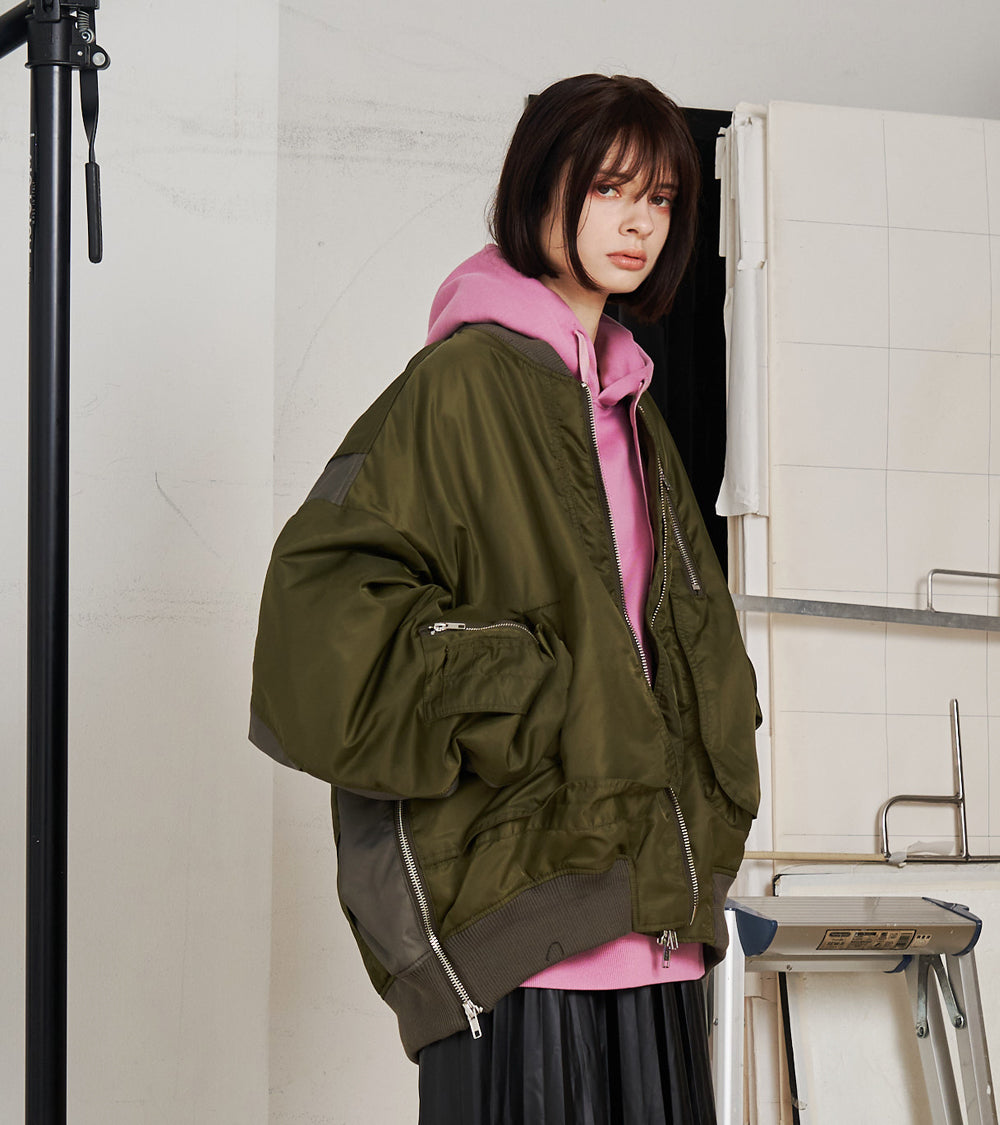 overprint×SEVESKIG/MA-1ジャケット 予約商品2022aw] SEVESKIG/セブシグ/ UN D.M.C Track JKT Ver
